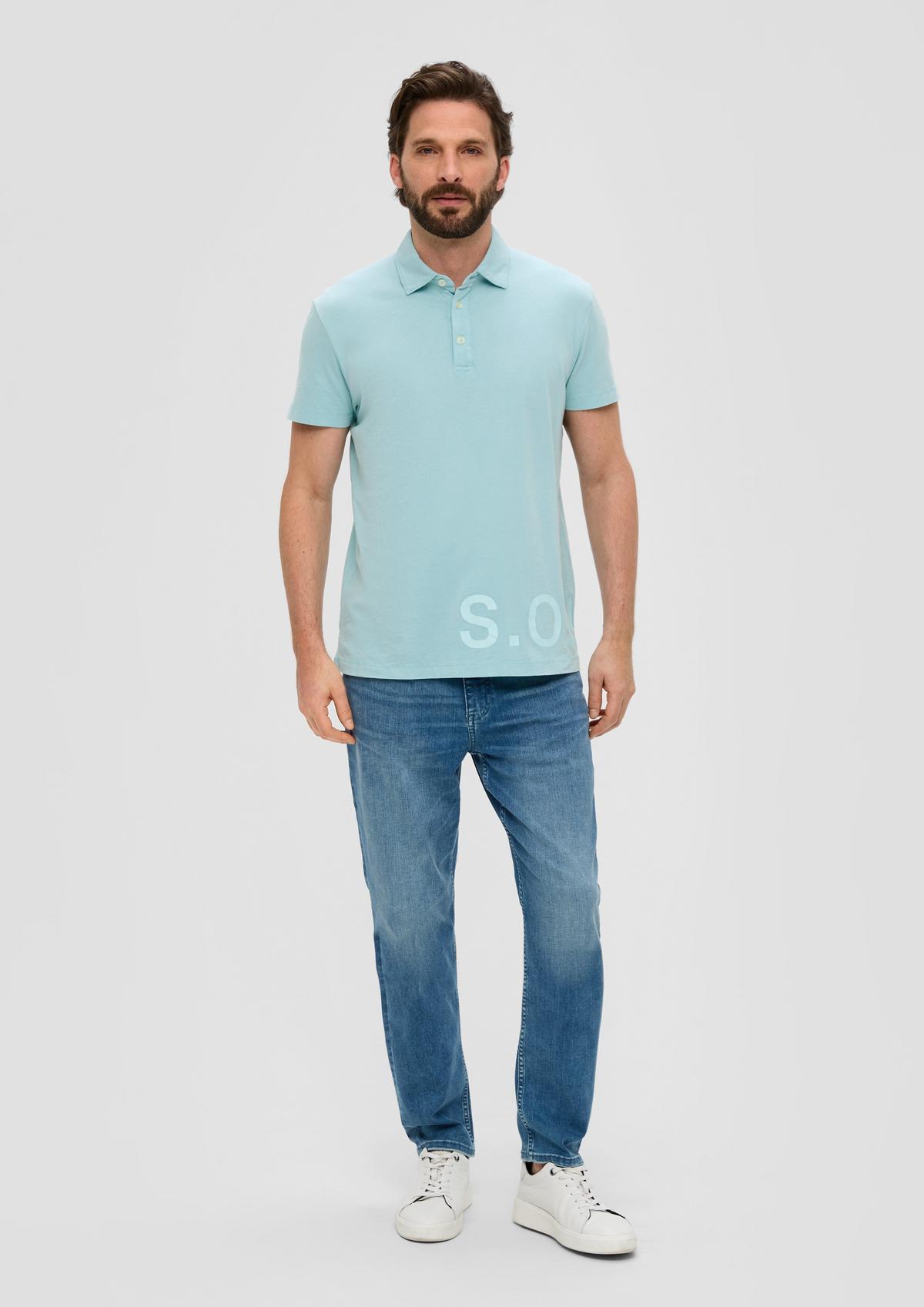 s.Oliver Polo shirt with a label print