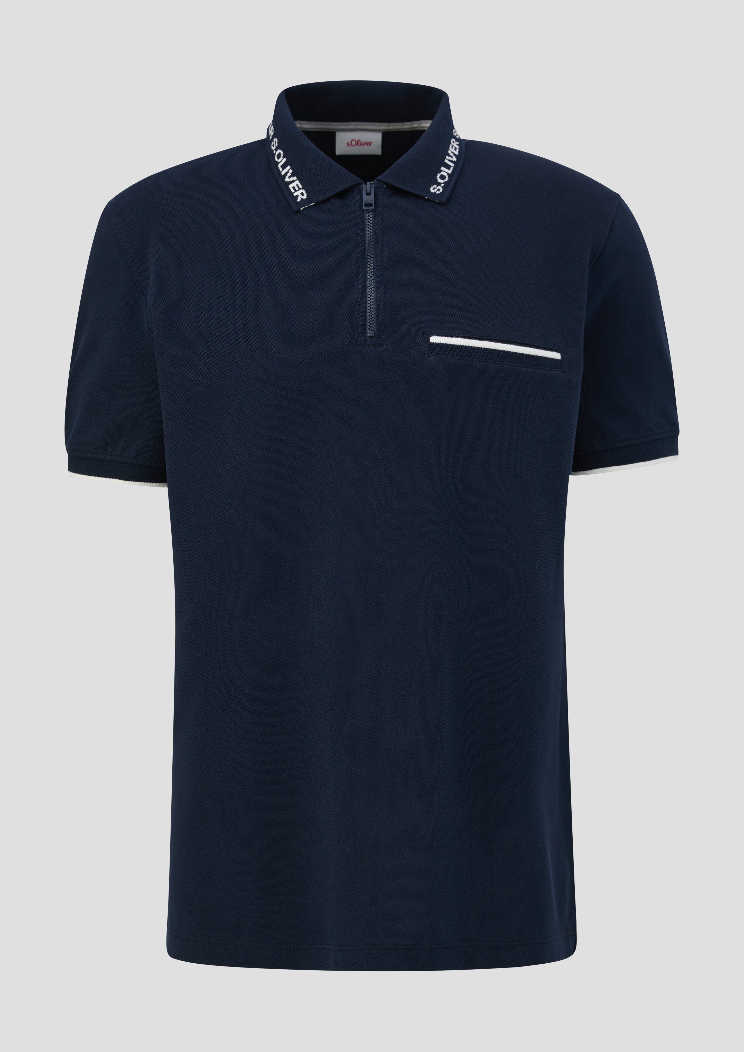 s.Oliver Poloshirt mit Logo-Kragen