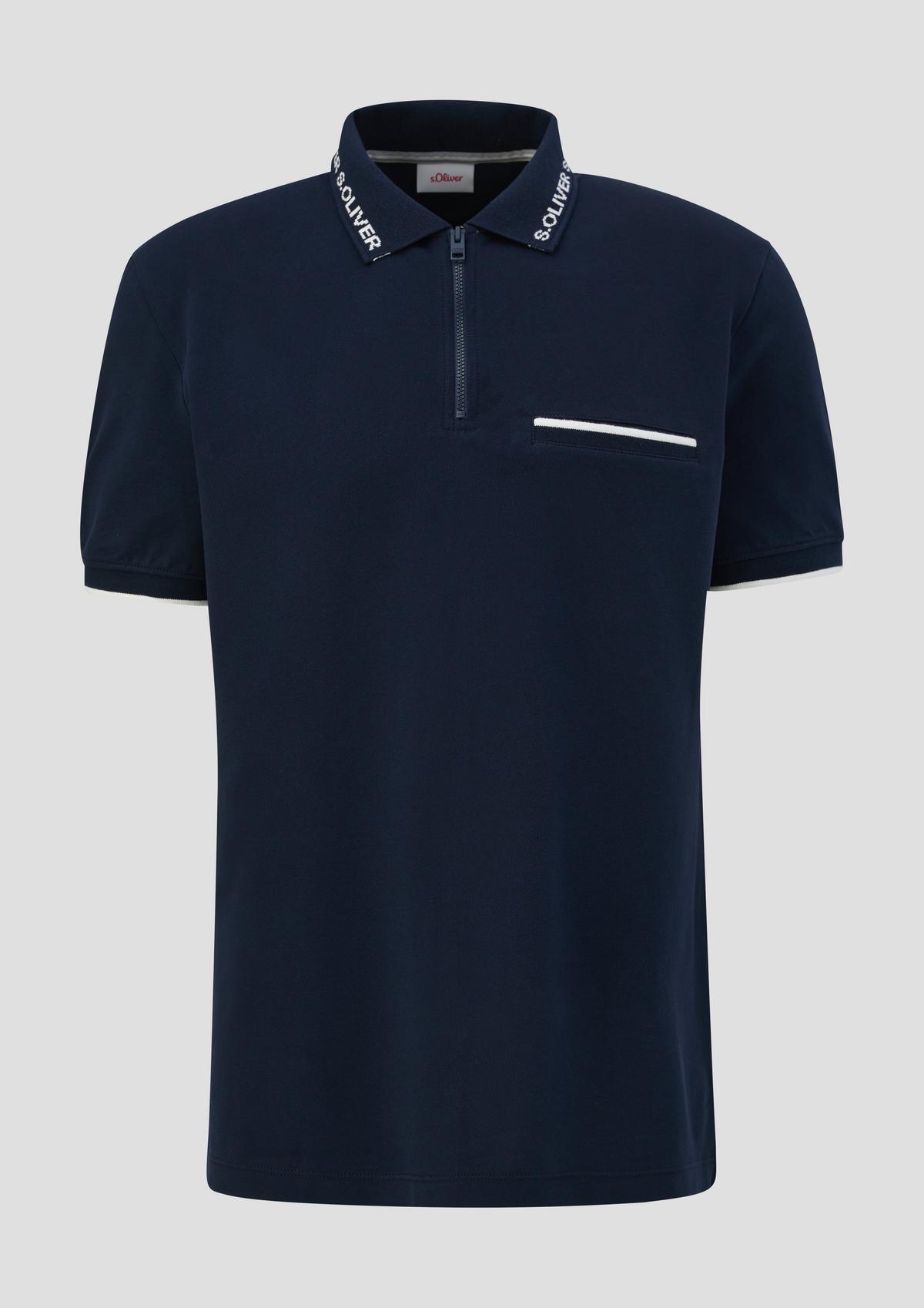 s.Oliver Polo shirt with a logo collar