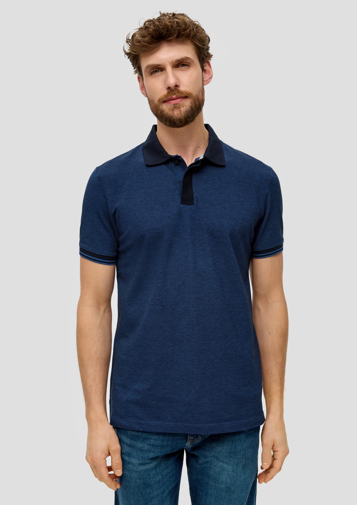 Polo shirt in a cotton blend