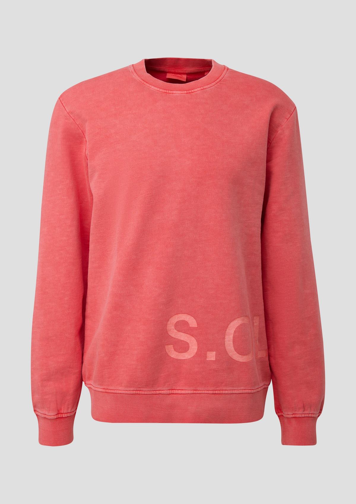 s.Oliver Cotton sweatshirt with a logo print