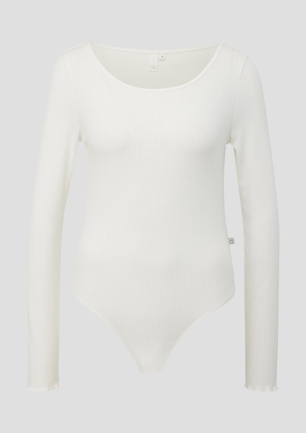 s.Oliver Bodysuit with a ribbed texture