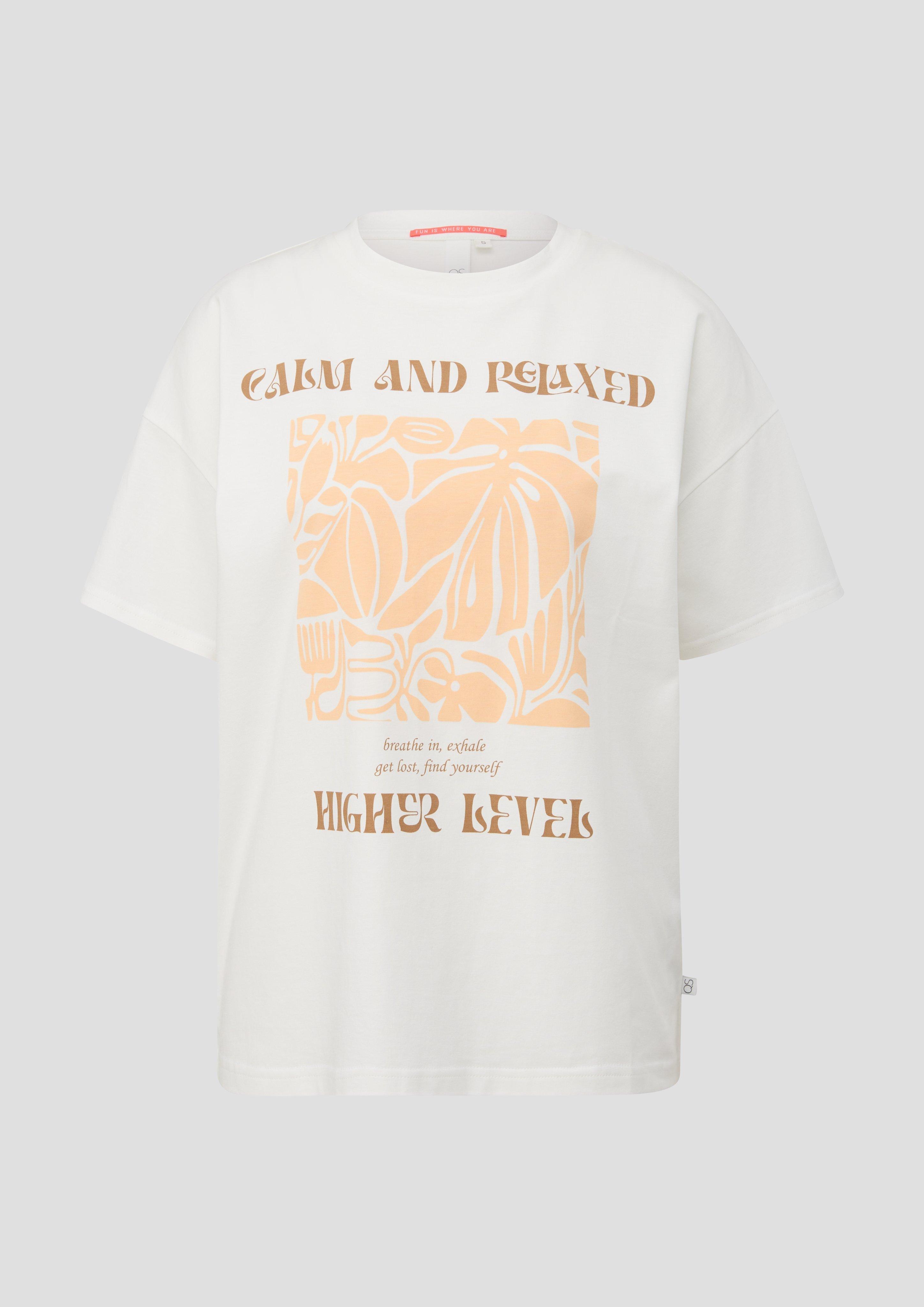 T-Shirt mit Frontprint - creme | s.Oliver 