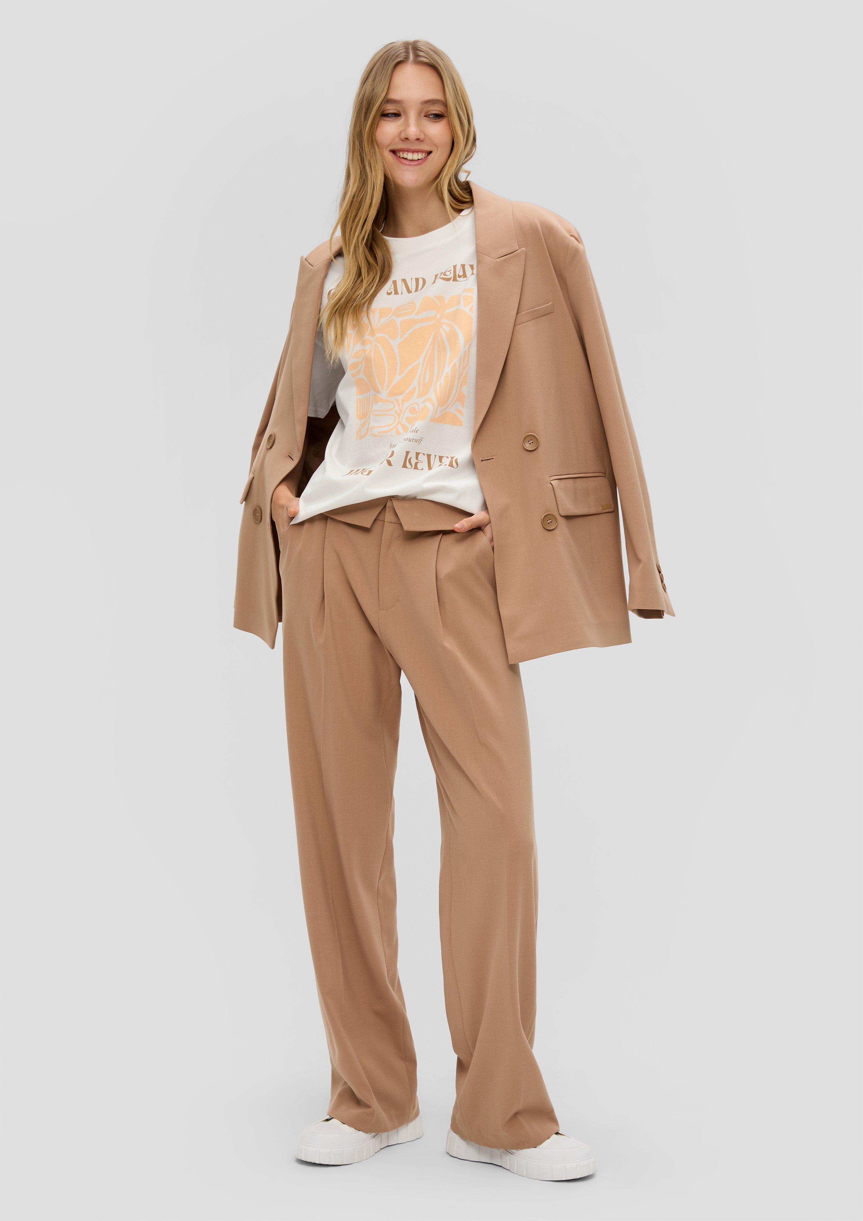 T-Shirt mit Frontprint - creme | s.Oliver 