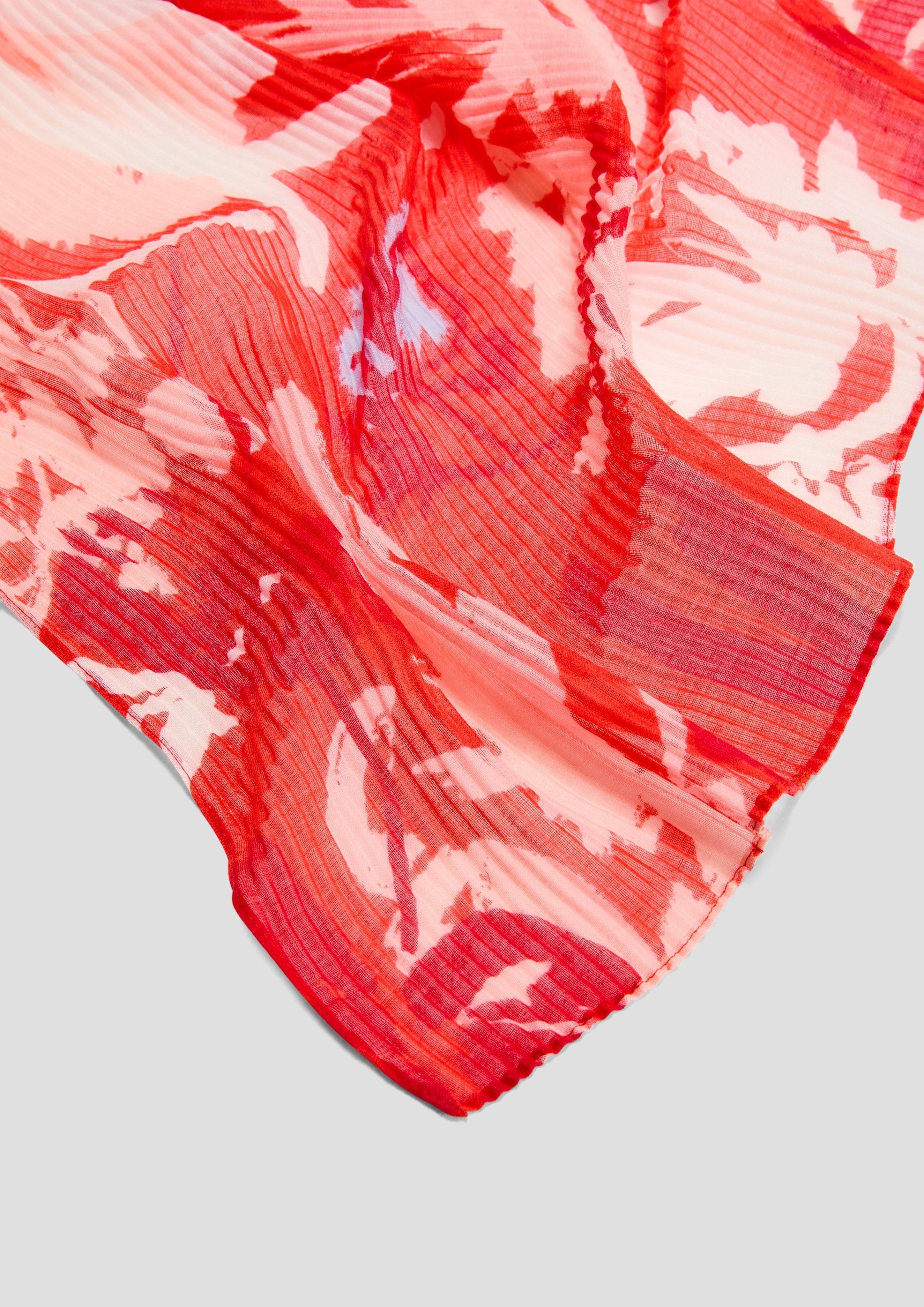 s.Oliver Tuch mit Plisseefalten