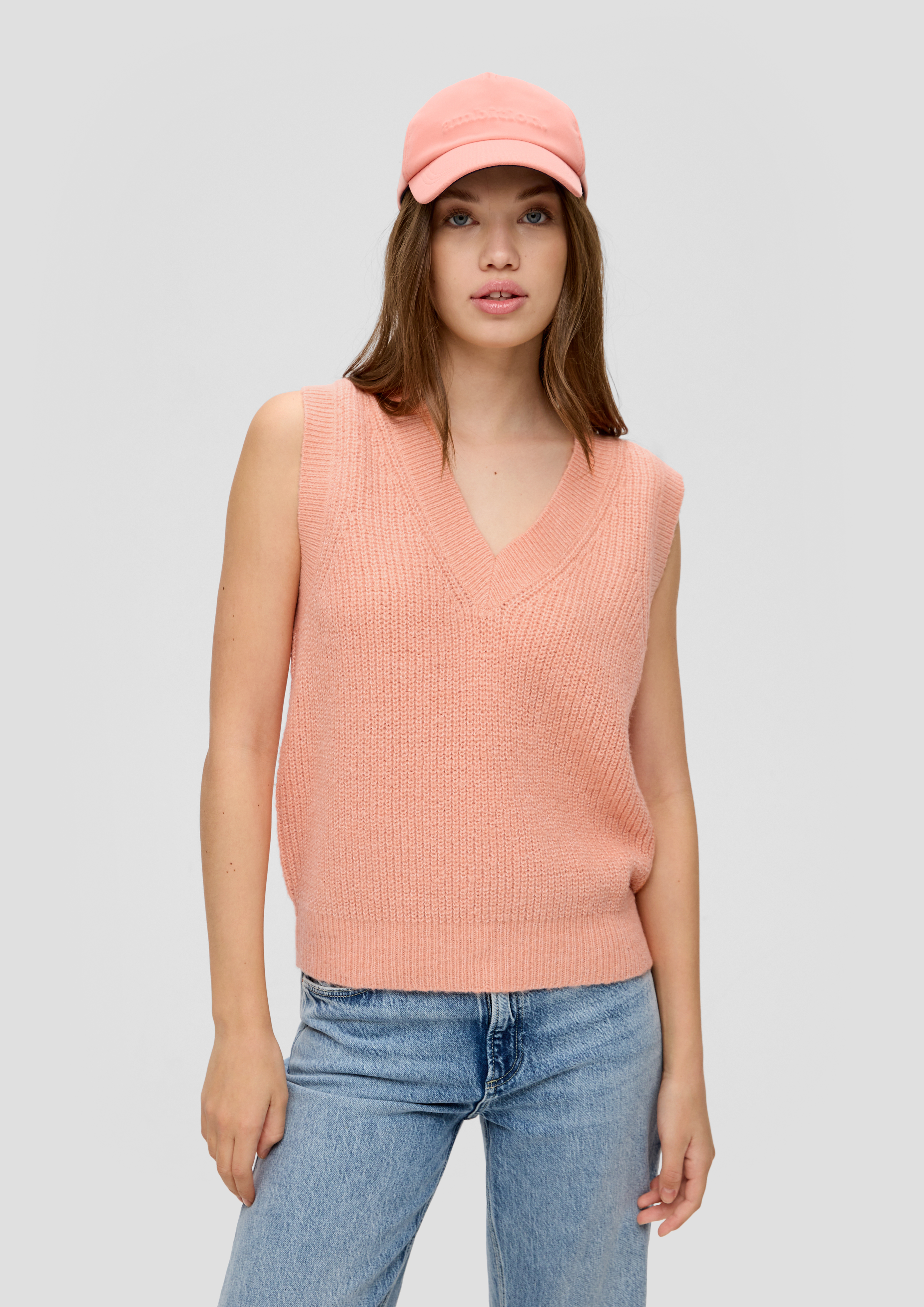 S.Oliver Strickpullunder mit V-Neck