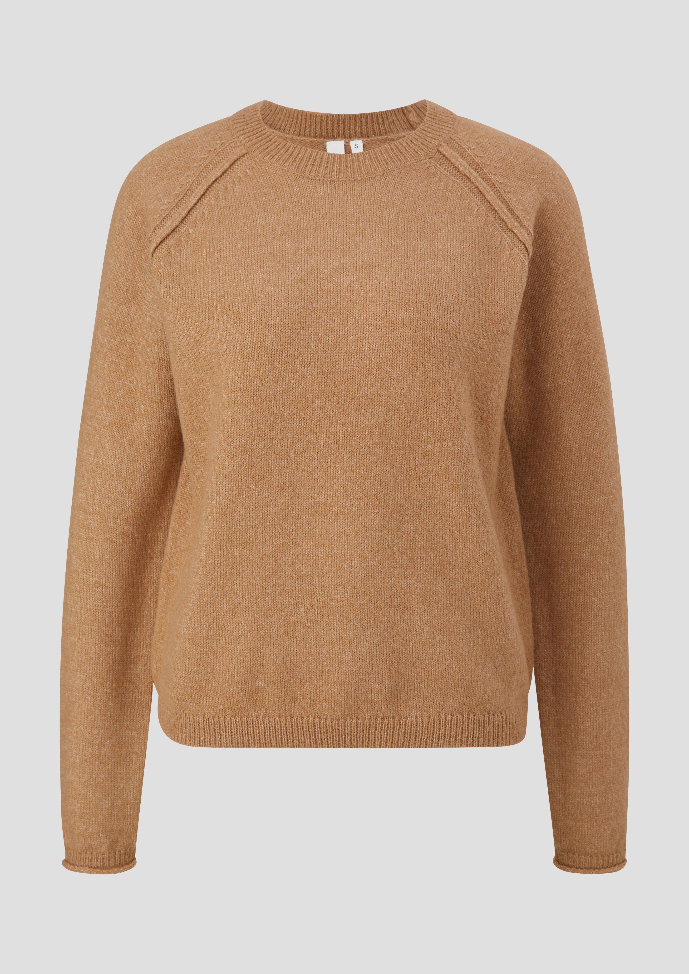 s.Oliver Strickpullover mit Rollsaum