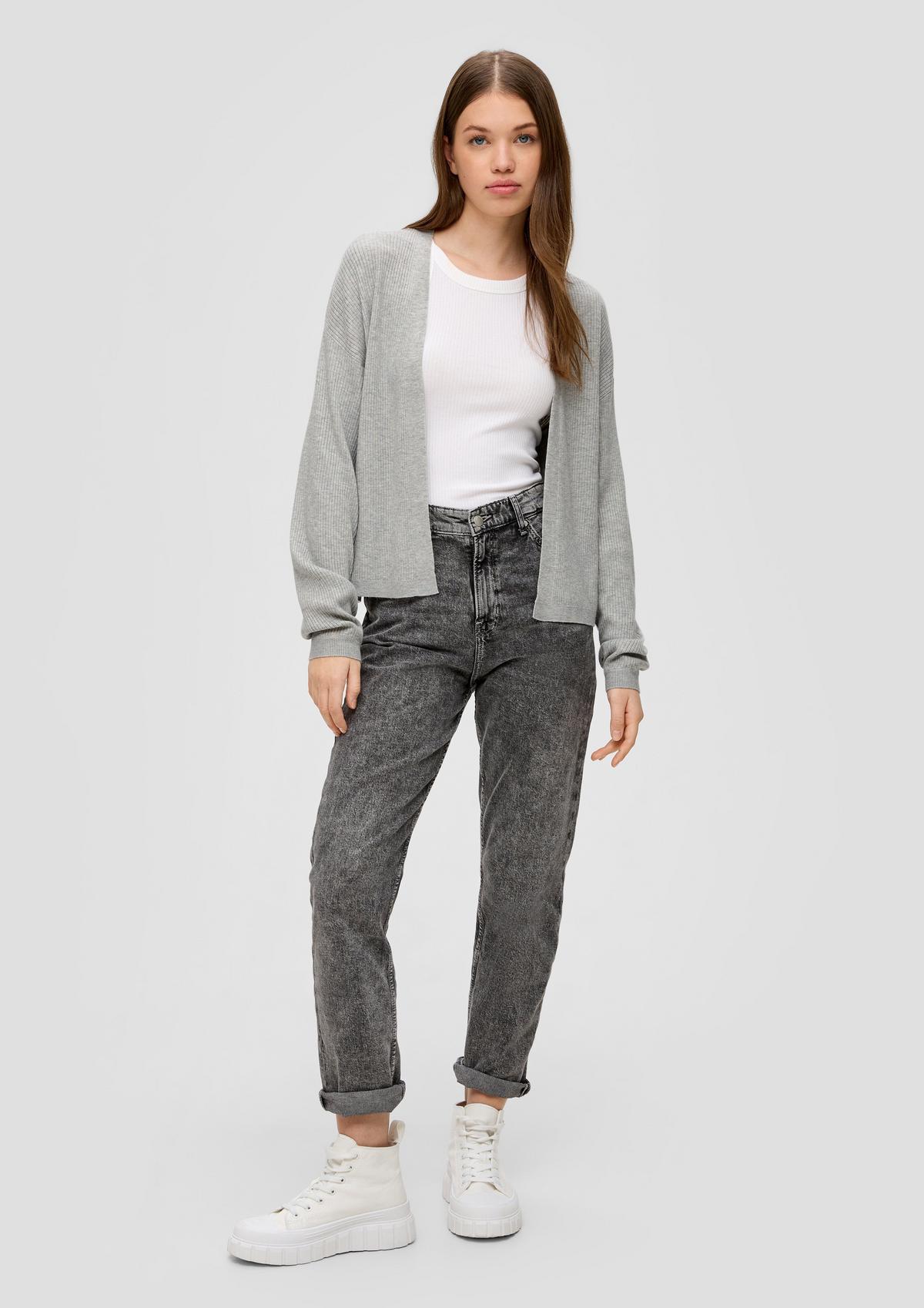 s.Oliver Rib knit cardigan in a loose fit