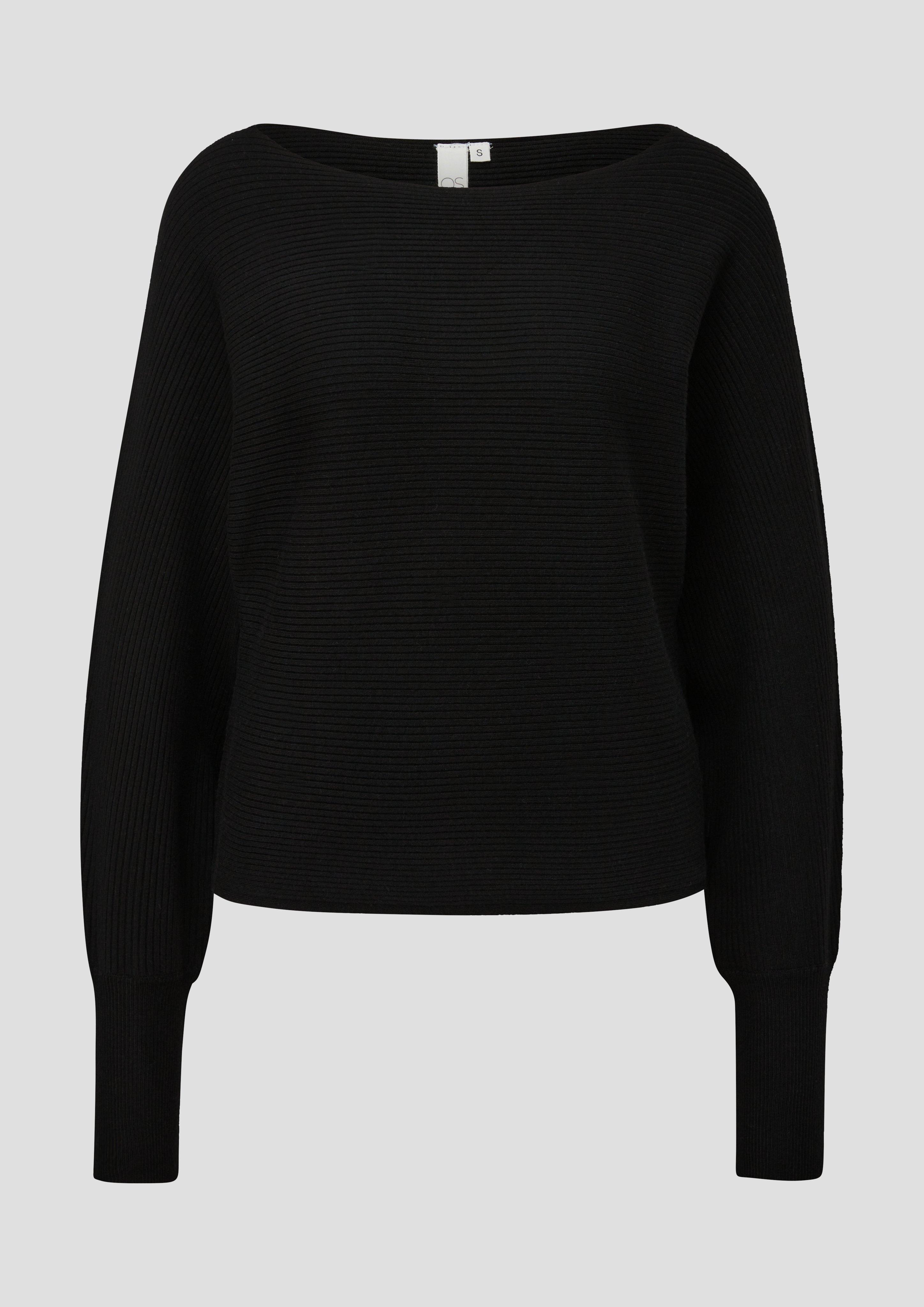 s.Oliver Rippstrickpulli mit Fledermausarm