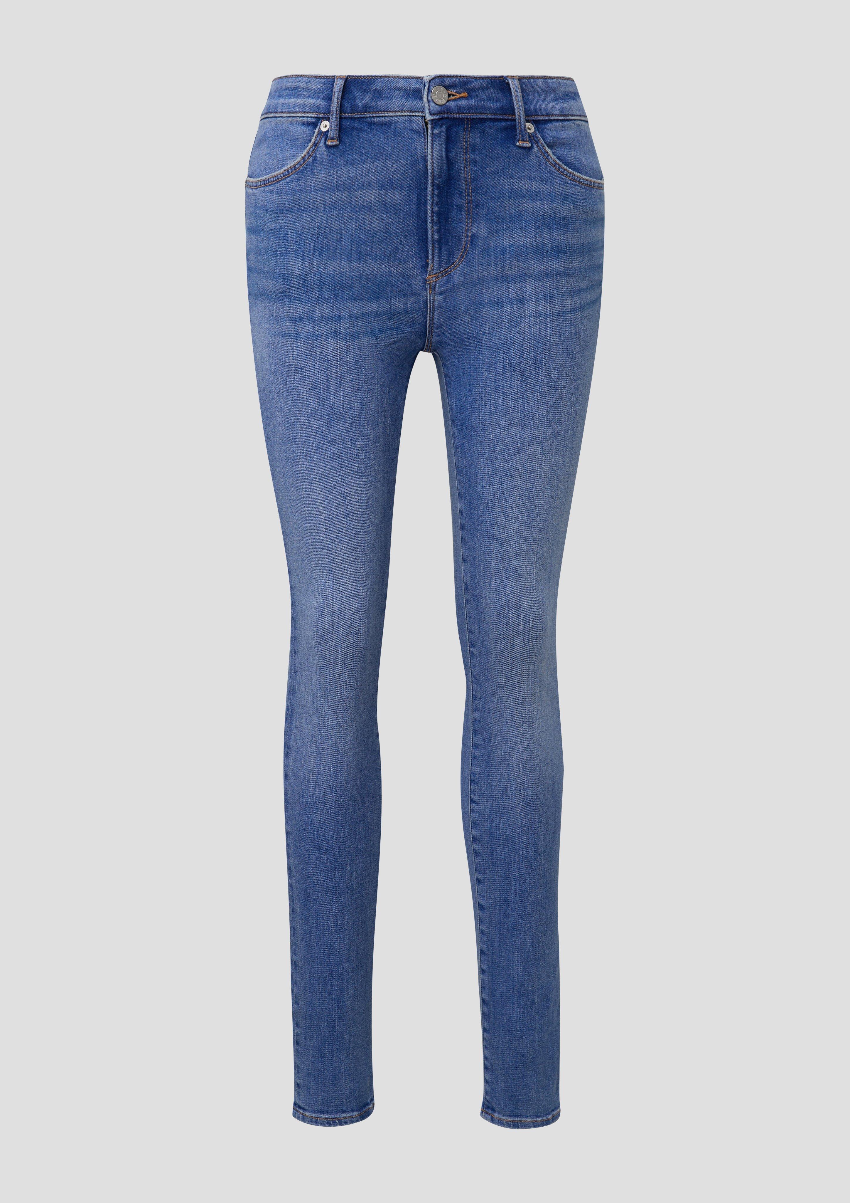 s.Oliver - Jeans Izabell / Skinny Fit / Mid Rise / Skinny Leg, Damen, blau