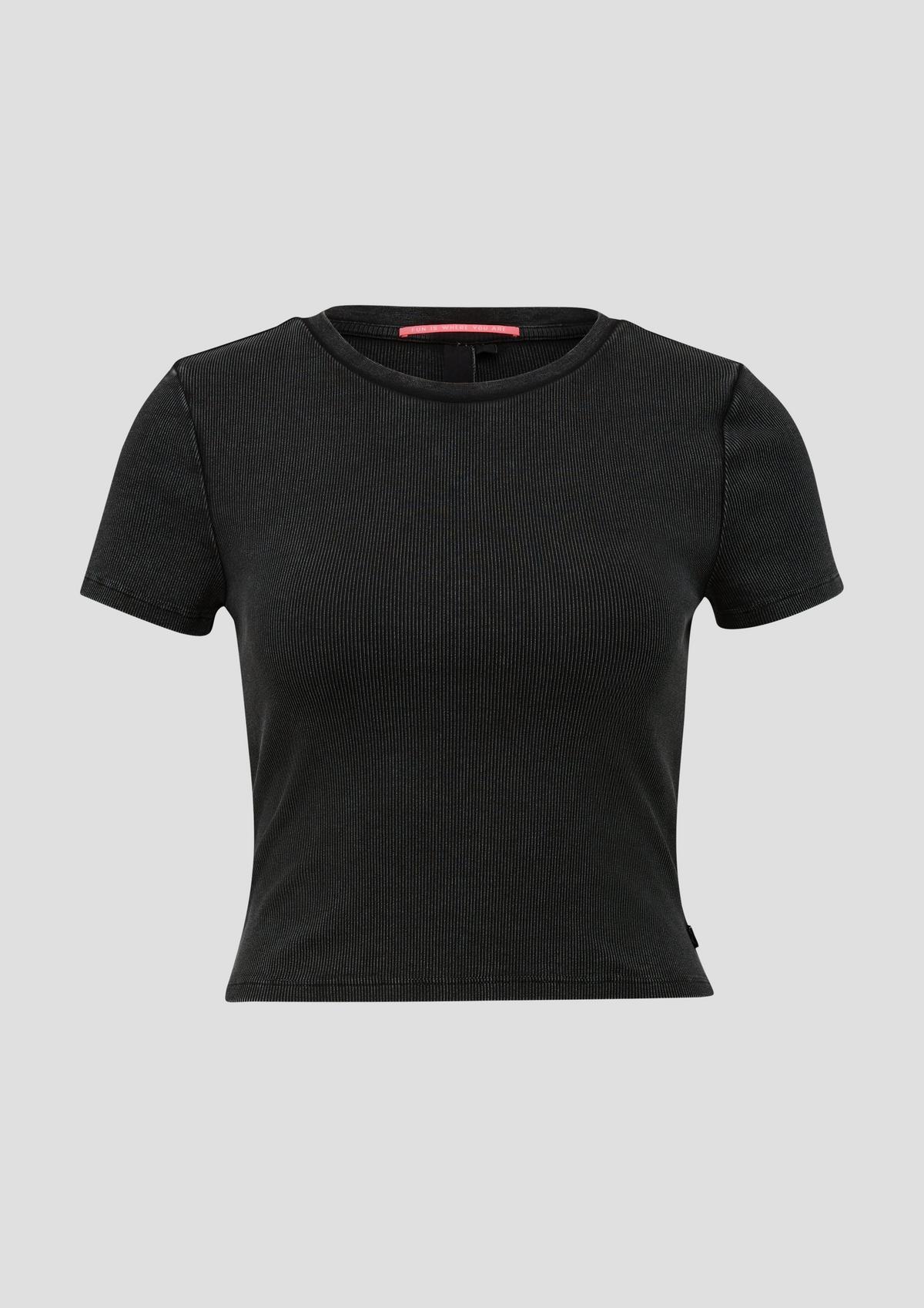s.Oliver Ribbed top in a slim fit