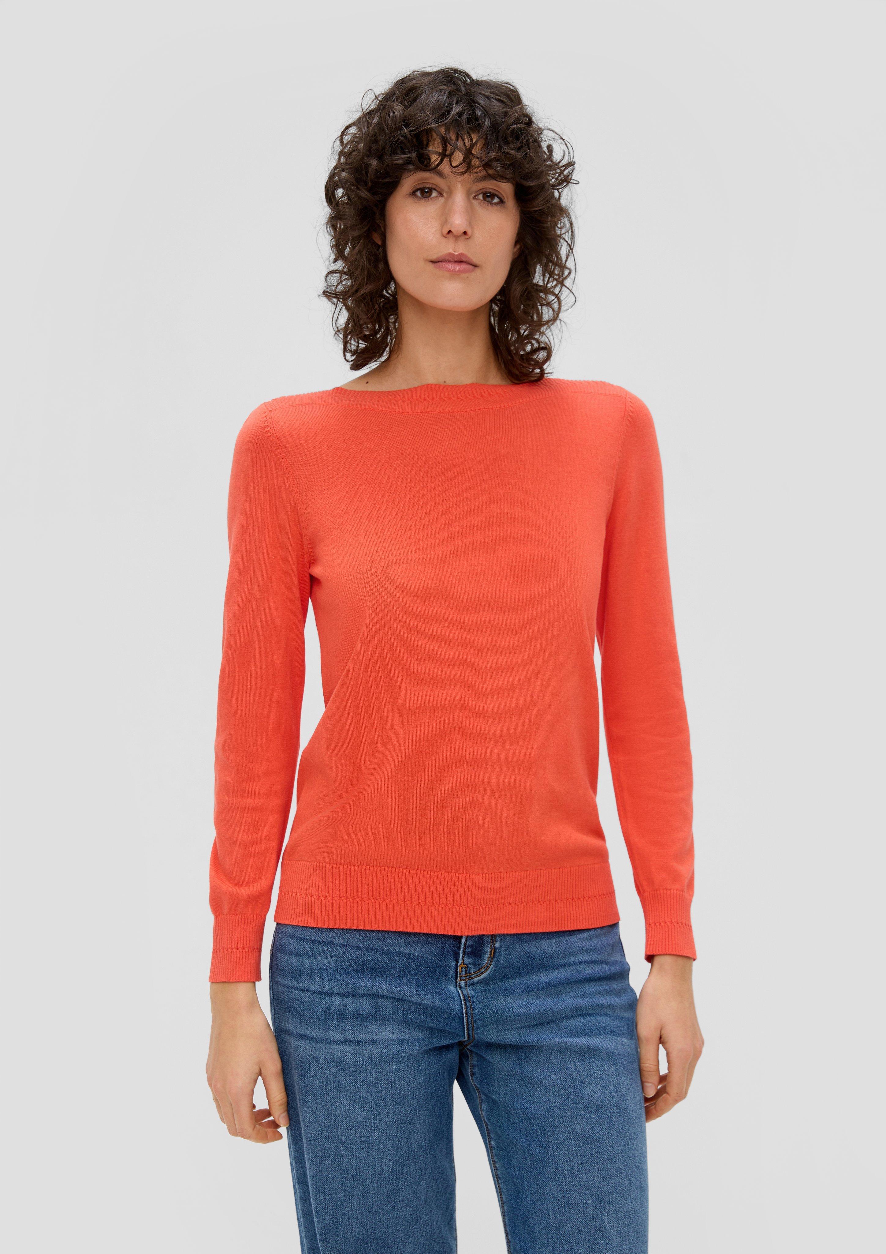 S.Oliver Longsleeve mit U-Boot-Ausschnitt