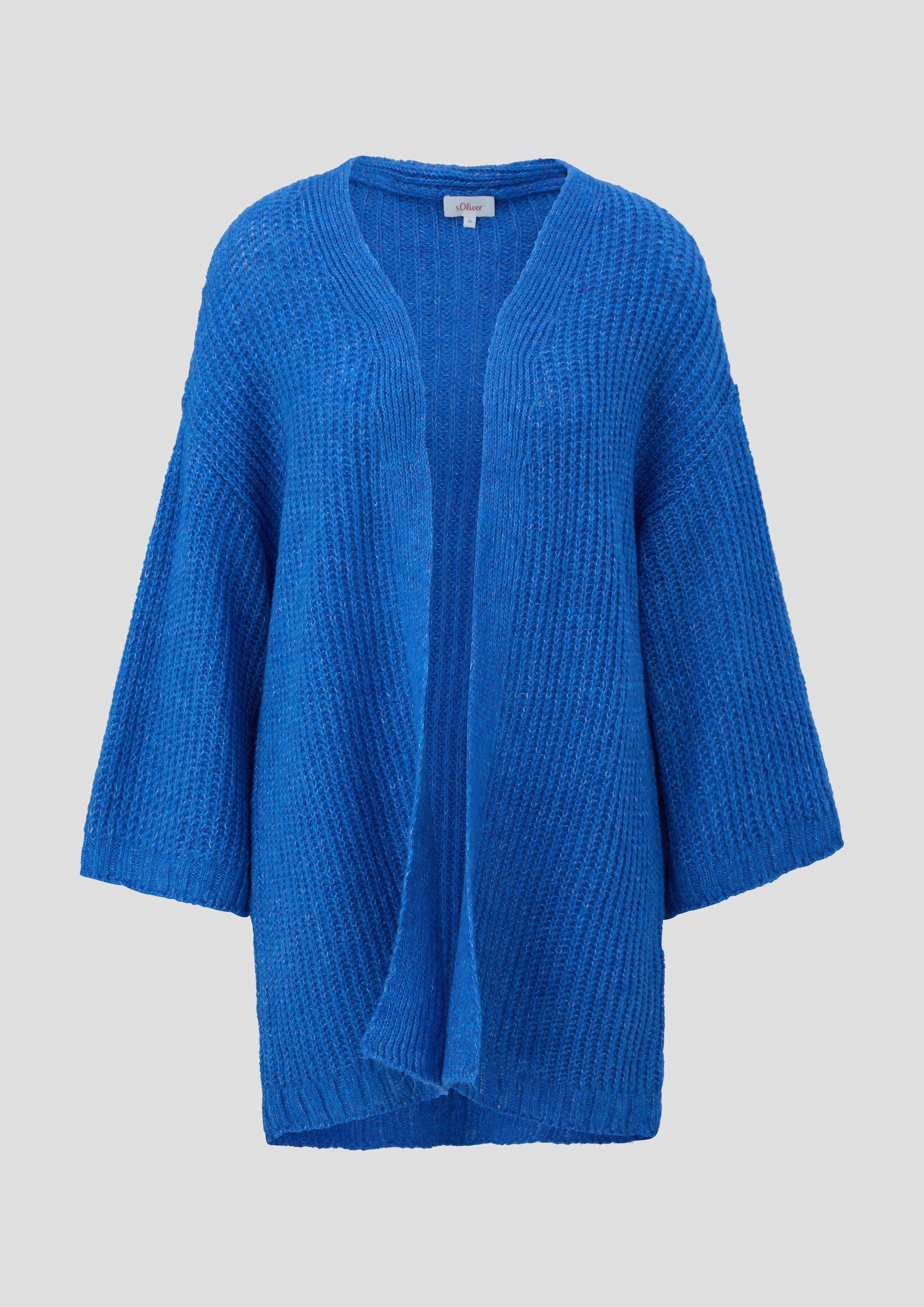 s.Oliver - Locker gestrickter Cardigan, Damen, blau