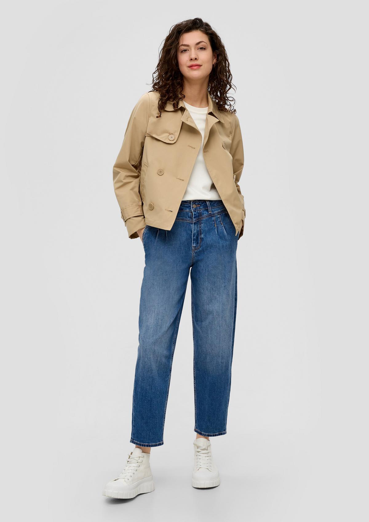 s.Oliver Ankle-length jeans / relaxed fit / high rise / barrel leg