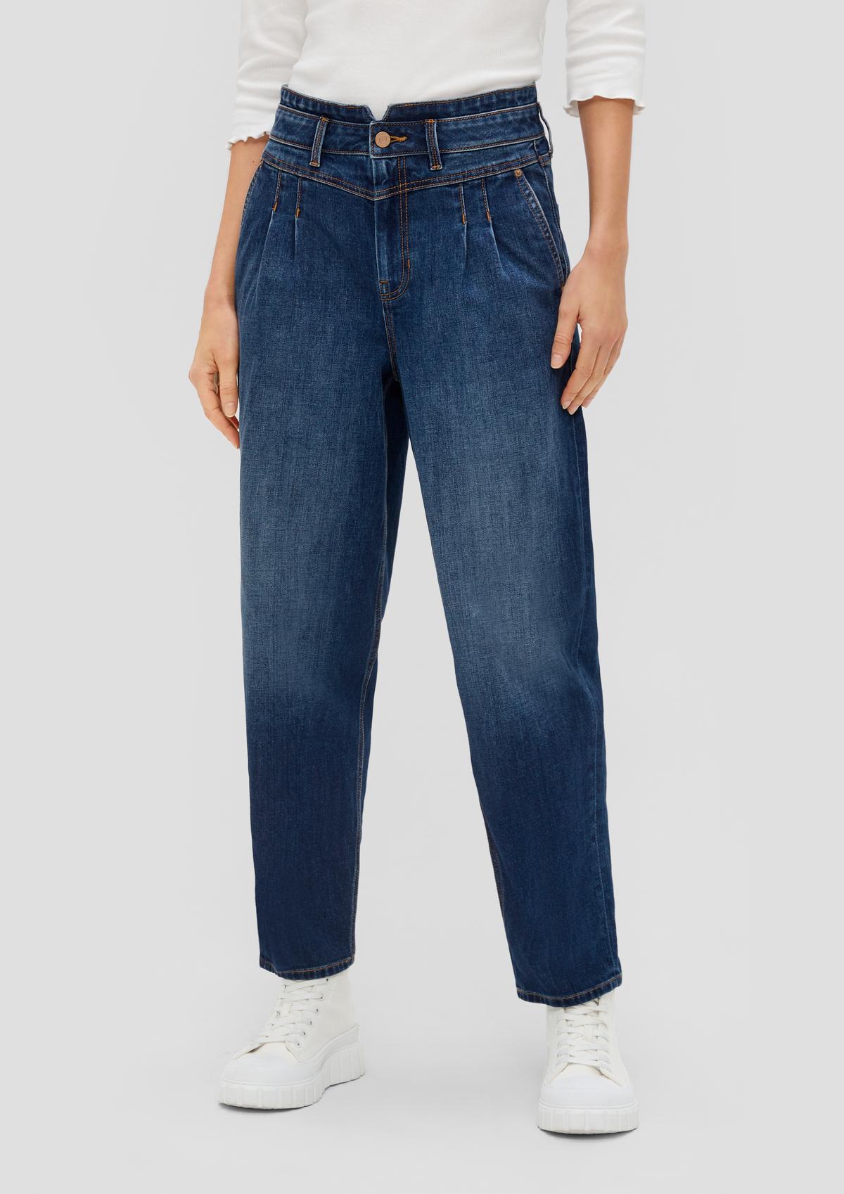 s.Oliver Ankle-Jeans / Relaxed Fit / High Rise / Barrel Leg