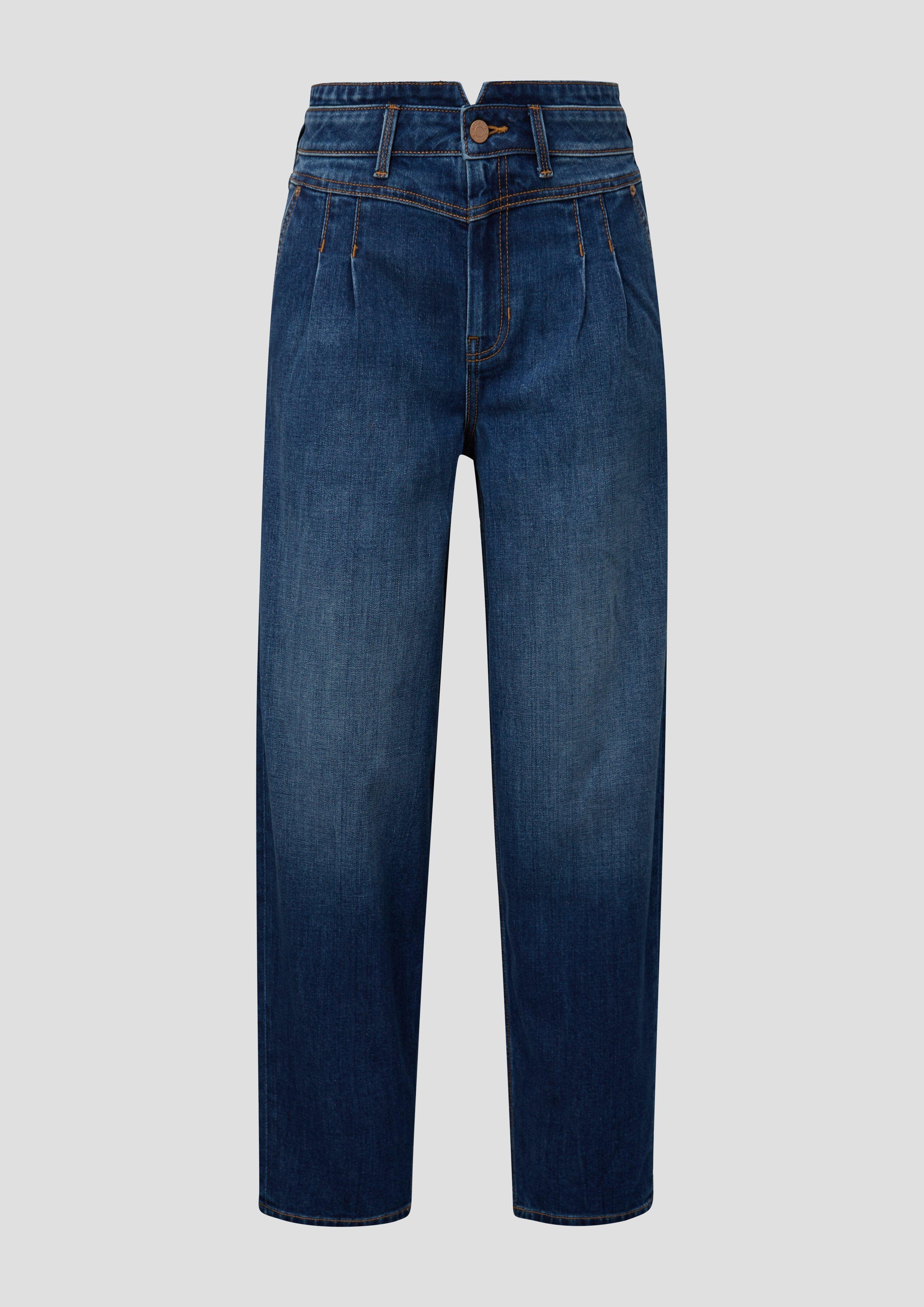 s.Oliver Ankle-Jeans / Relaxed Fit / High Rise / Barrel Leg