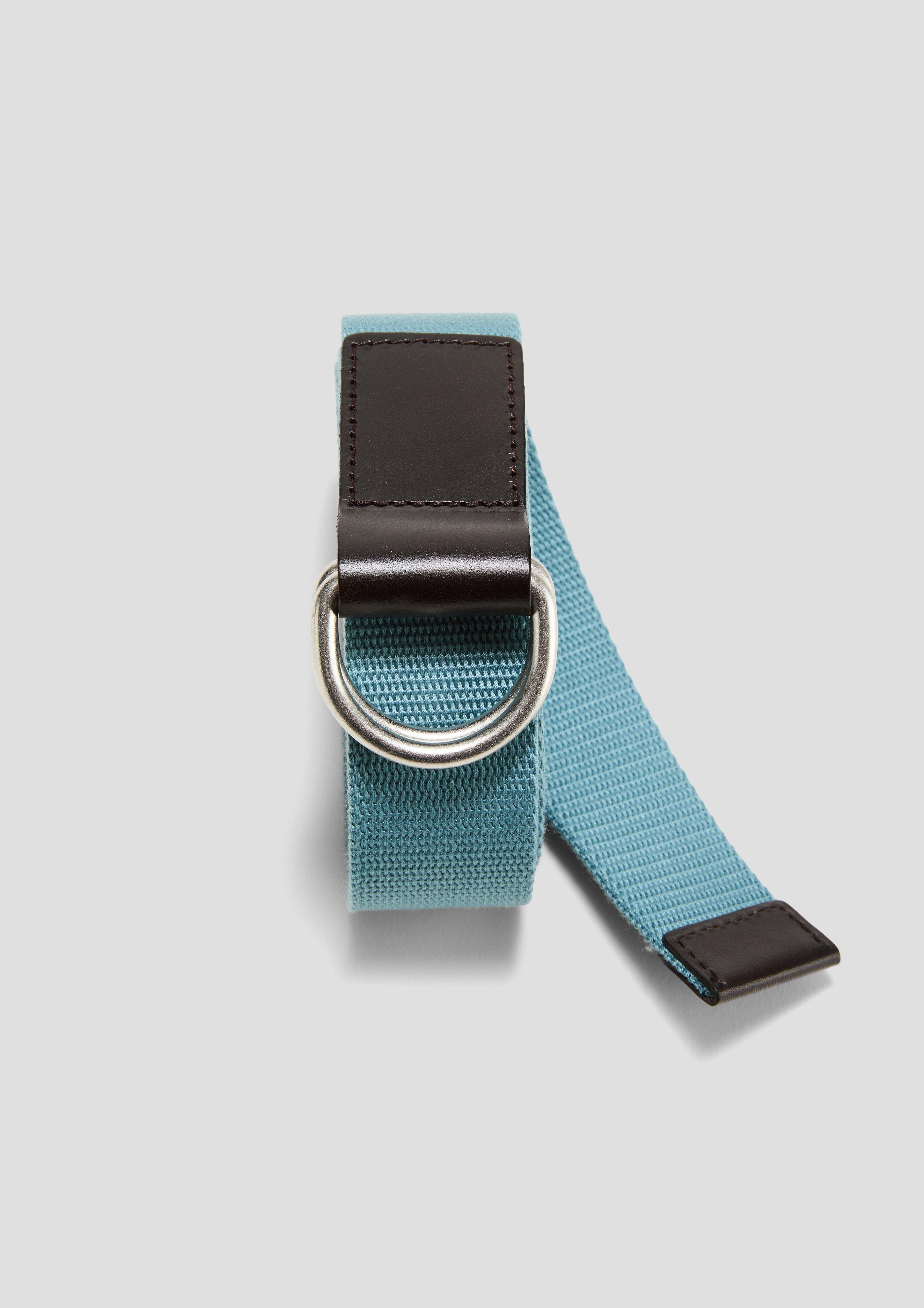 s.Oliver Canvas-Gürtel mit Doppel-D-Ring-Schließe