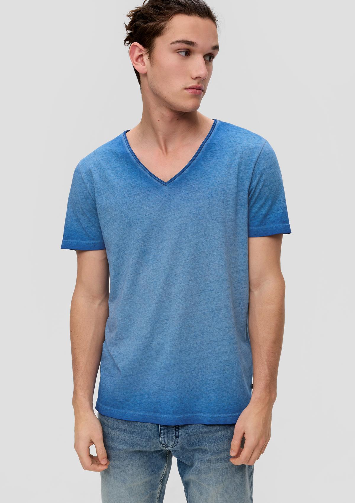 Melange cotton blend T-shirt