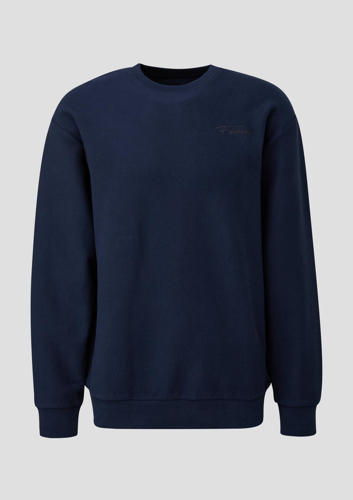 s.Oliver Sweatshirt with a ribbed texture