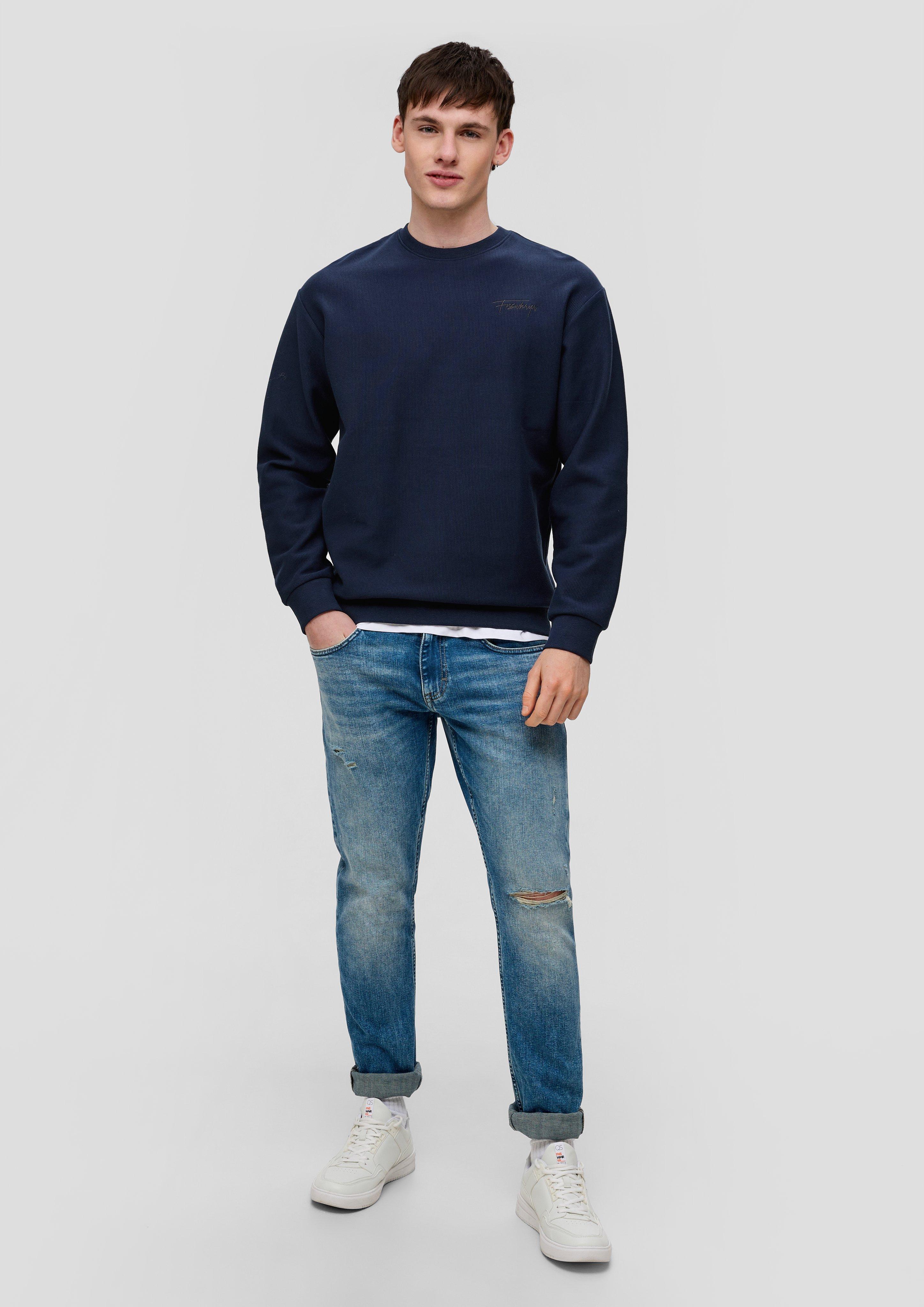Felpa Girocollo Uomo In Pile | Mezza Zip, Regular Fit | Morbida E Versatile Per Look Casual
