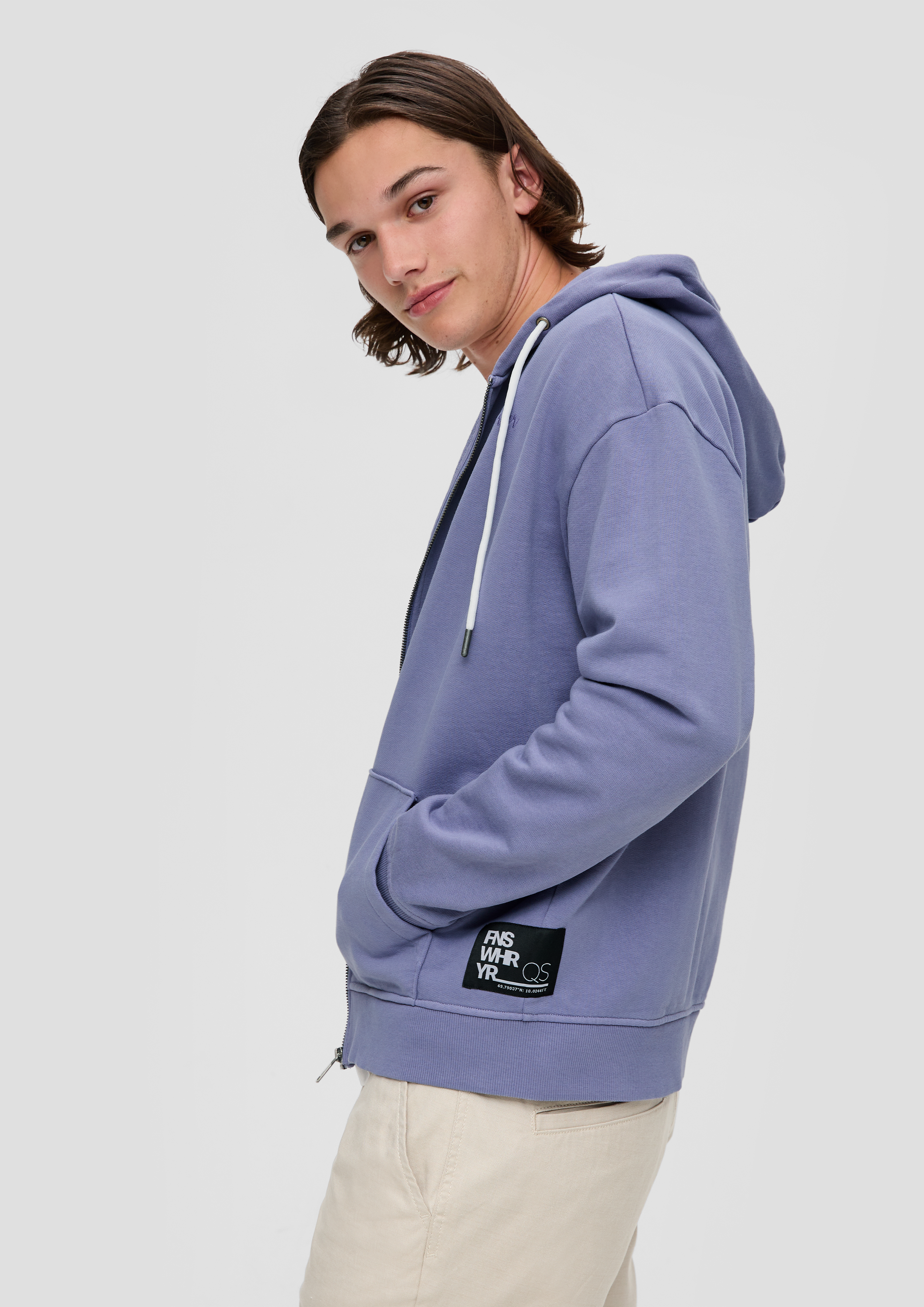 S.Oliver Sweatshirt-Jacke mit Kapuze