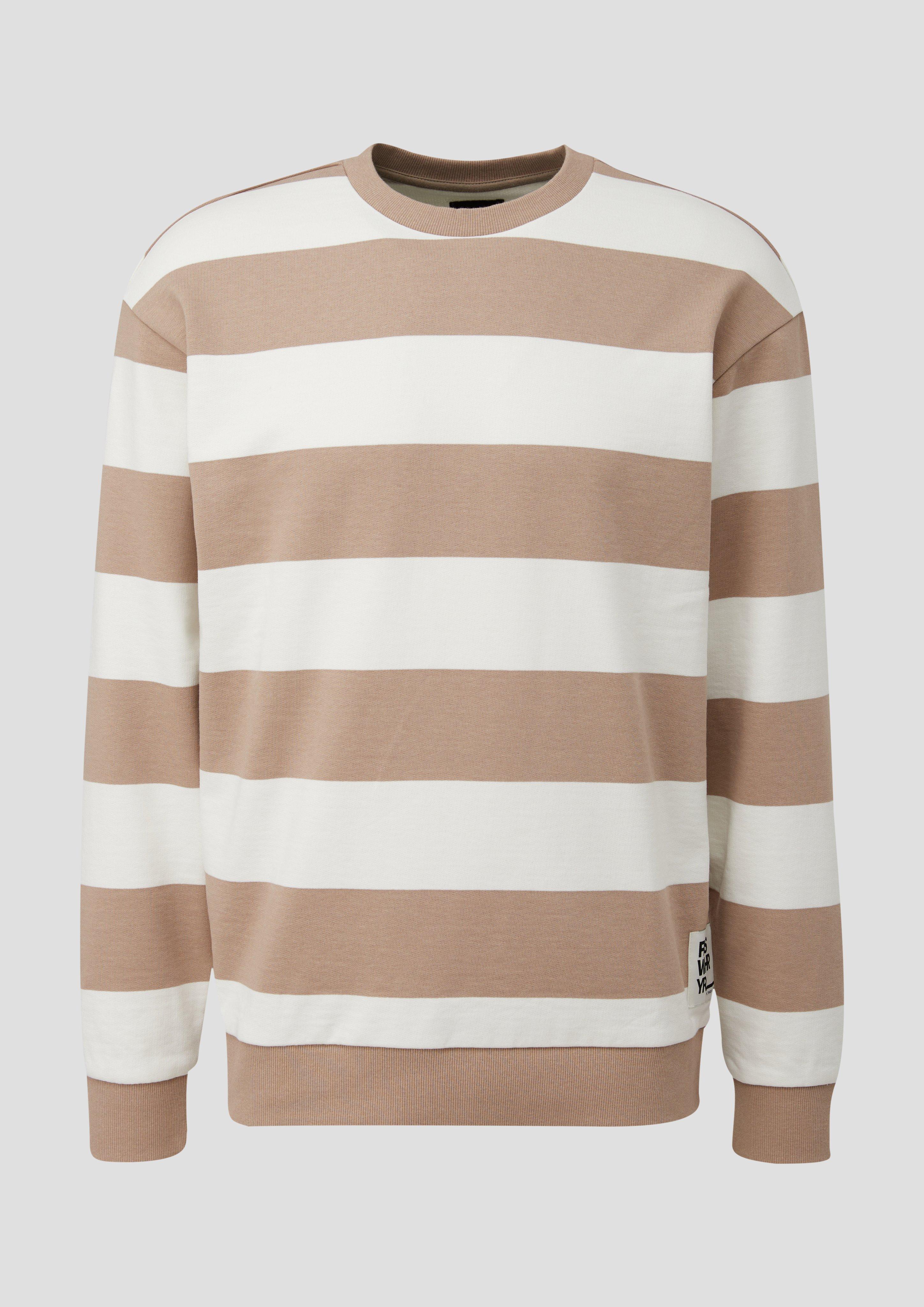 Thumbnail - QS - Sweatshirt aus Baumwollmix, Herren, Beige