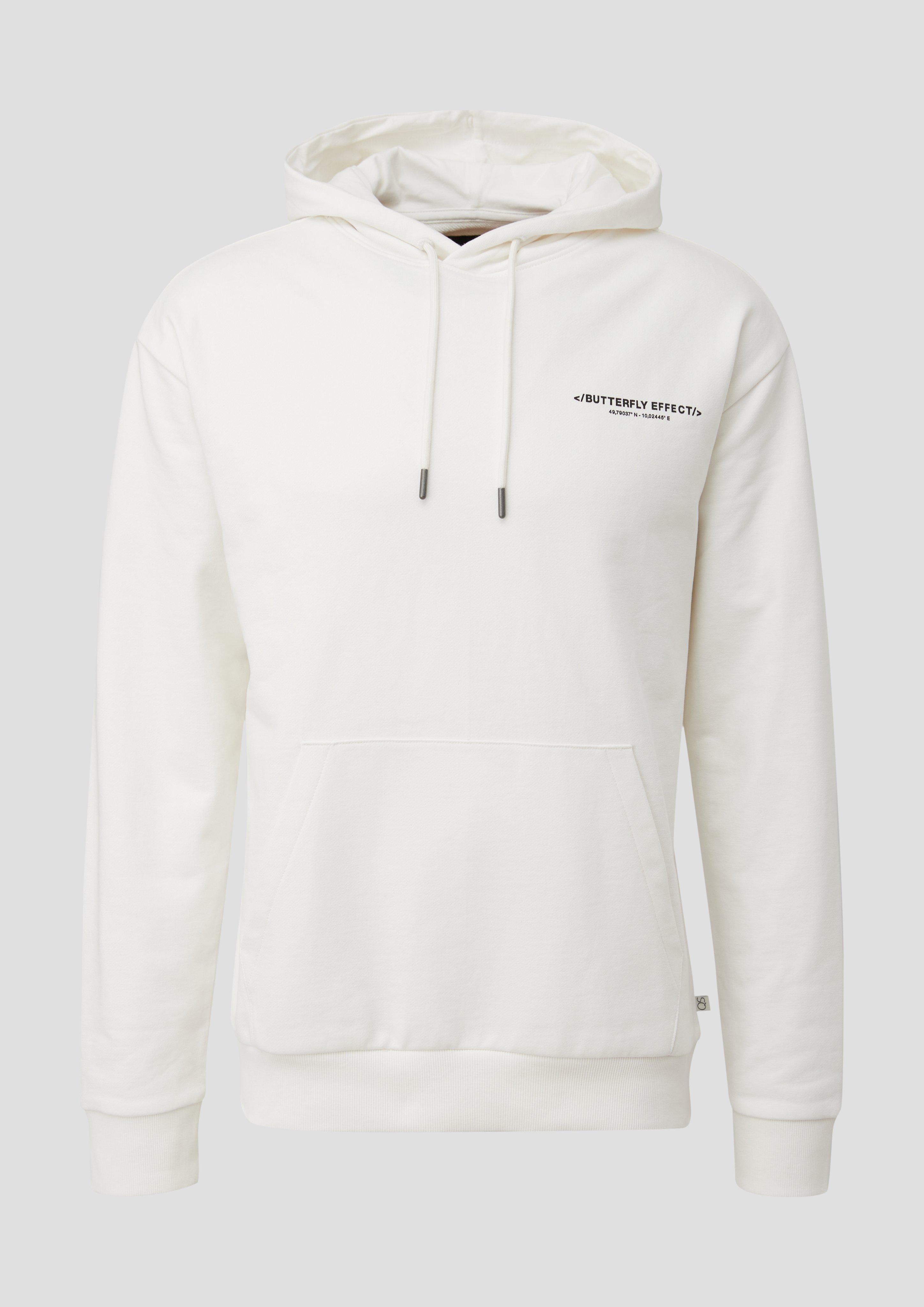 s.Oliver Sweatshirt mit Brust- und Rückenprint