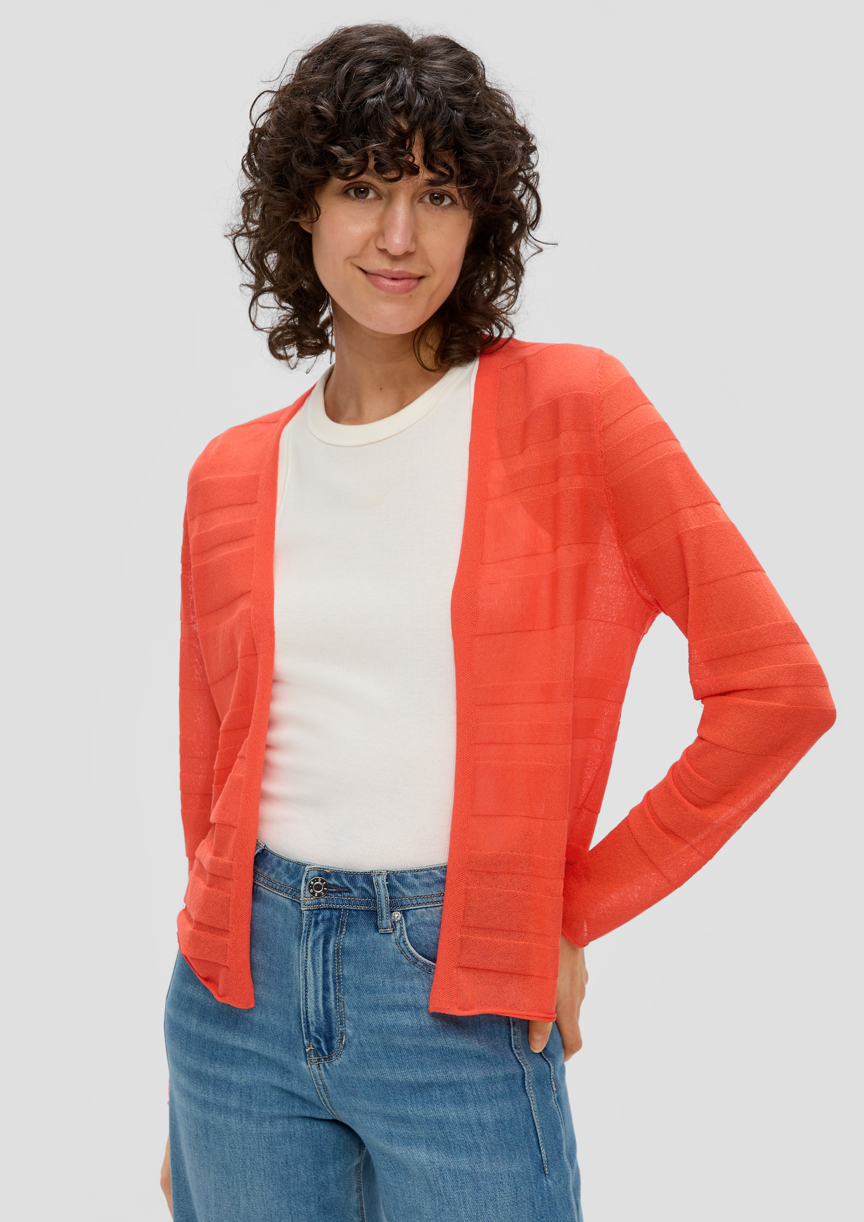 S.Oliver Cardigan mit Musterstruktur