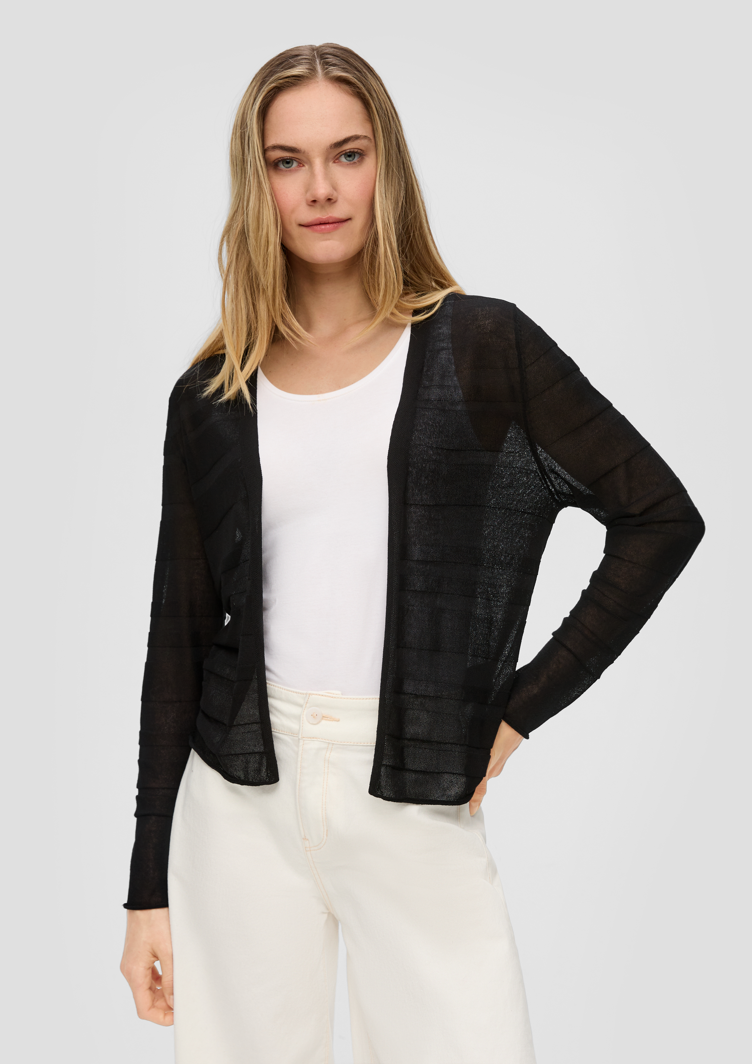 S.Oliver Cardigan mit Musterstruktur