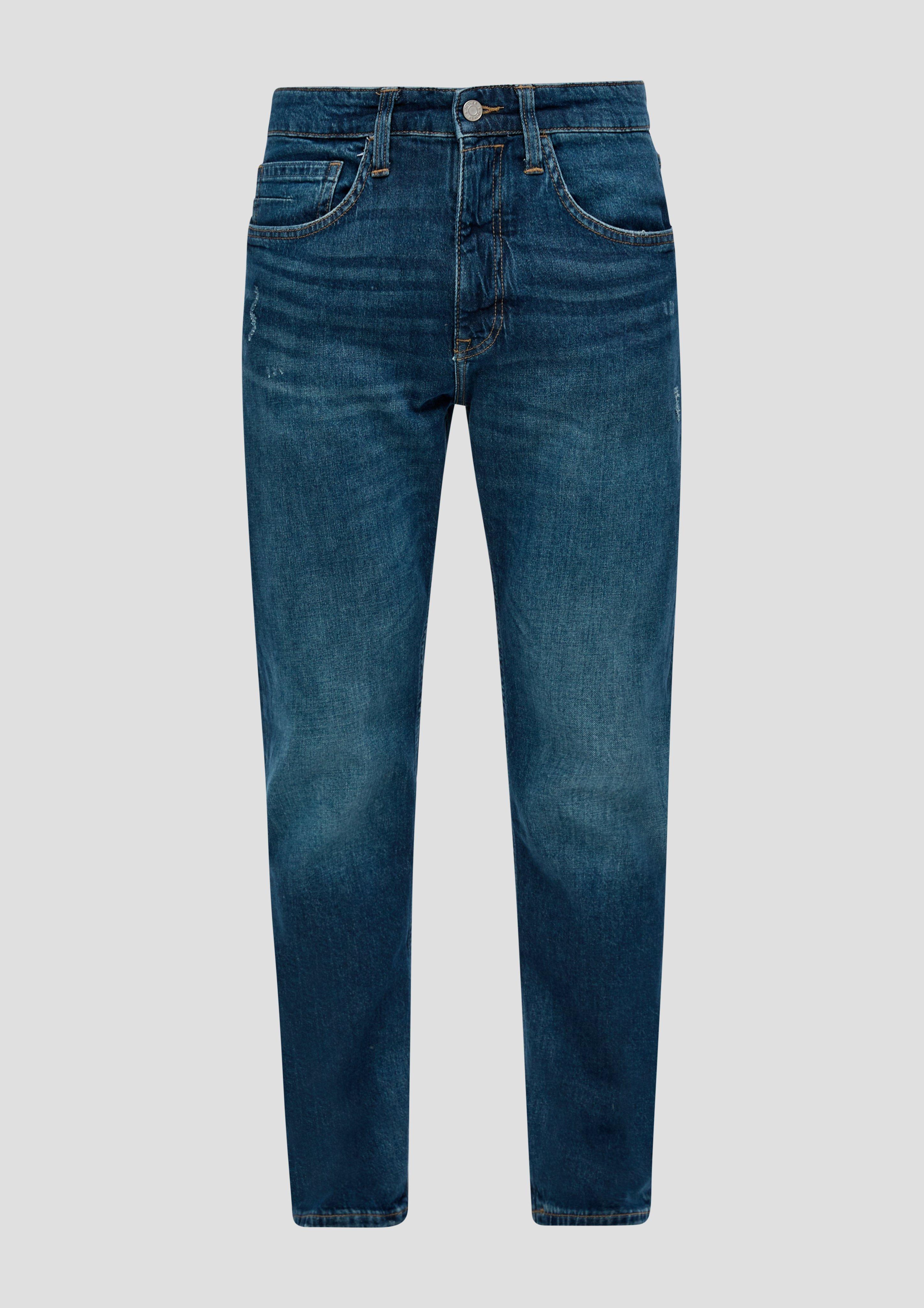 s.Oliver - Jeans / Regular fit / High rise / Tapered leg, Herren, blau