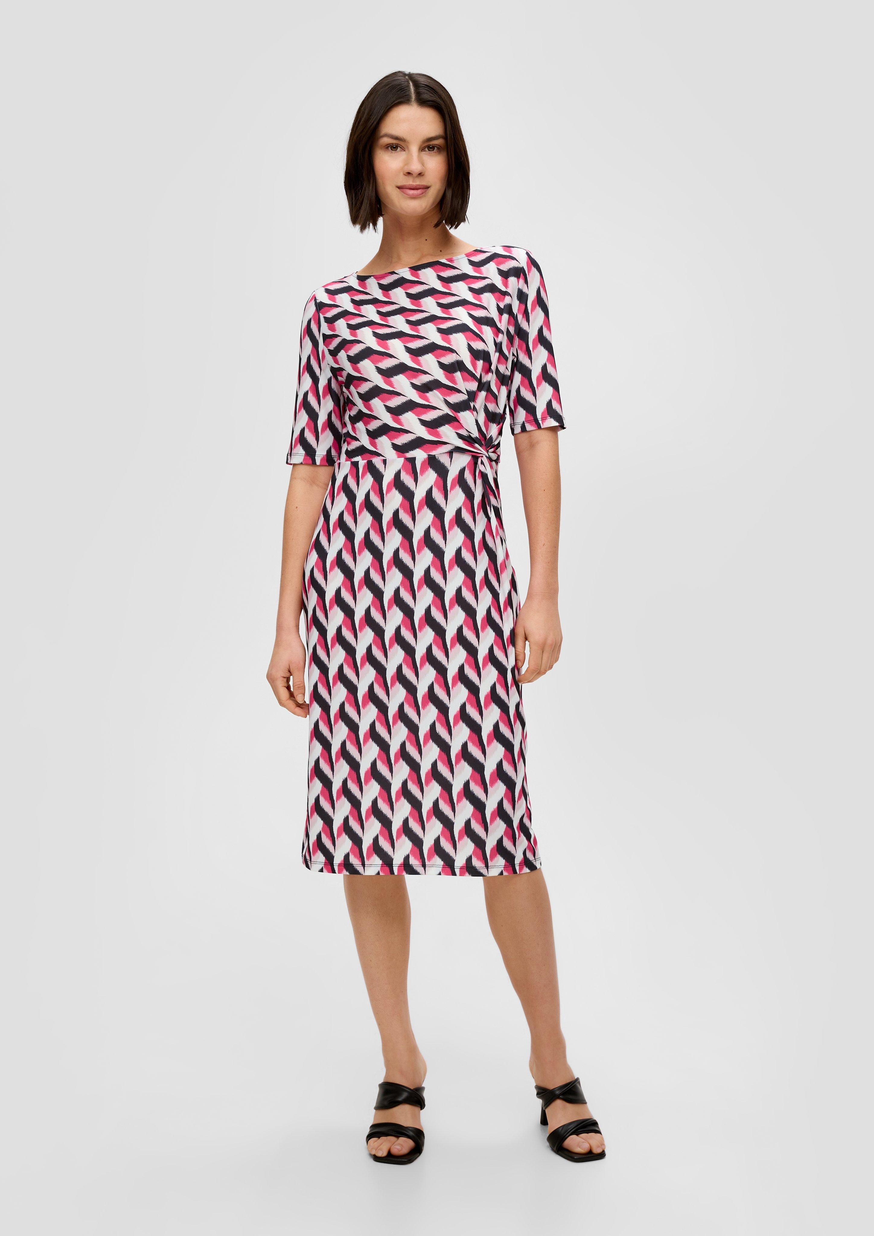 S.Oliver Midikleid mit All-over-Print