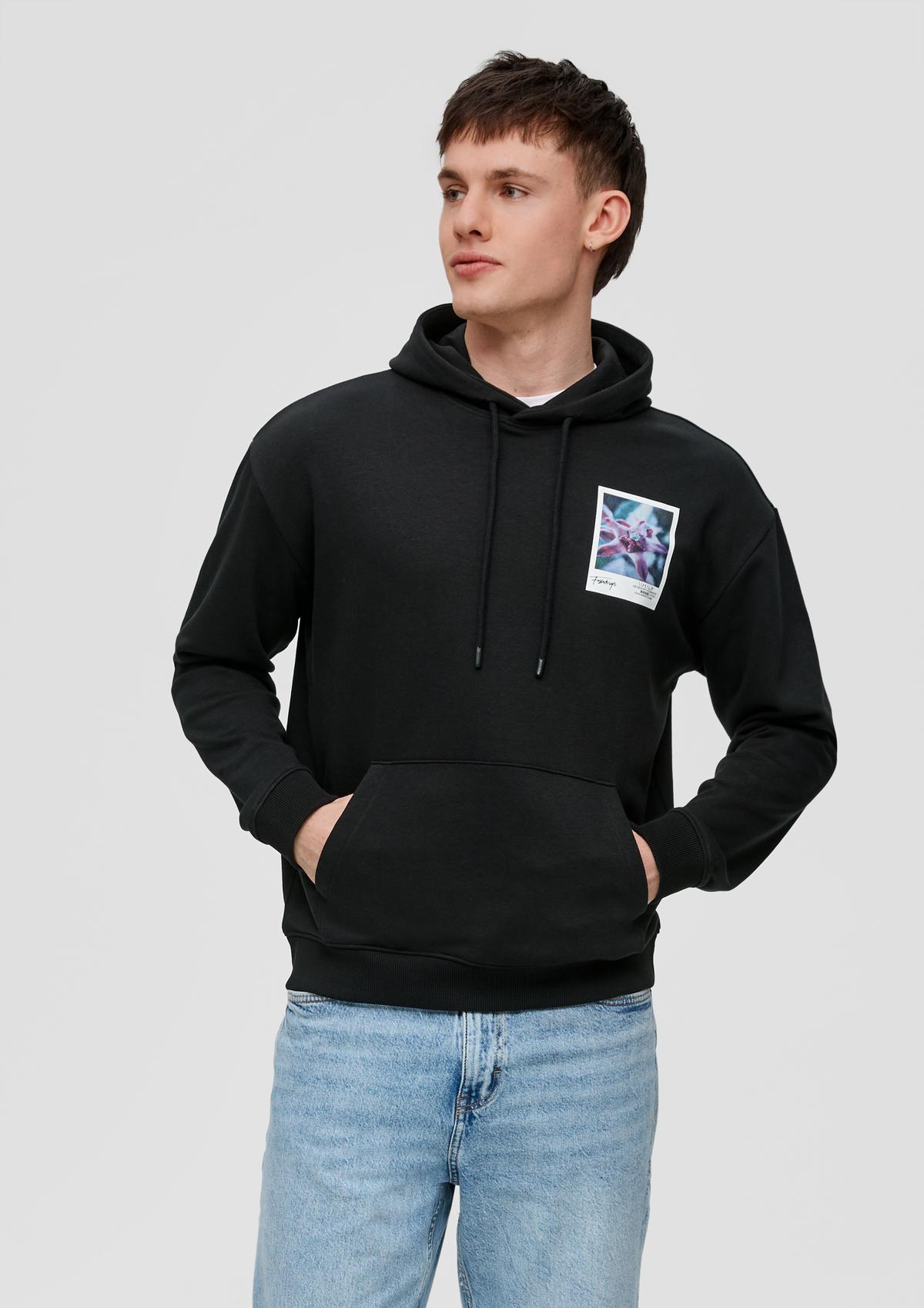 s.Oliver Hooded sweatshirt with photo print