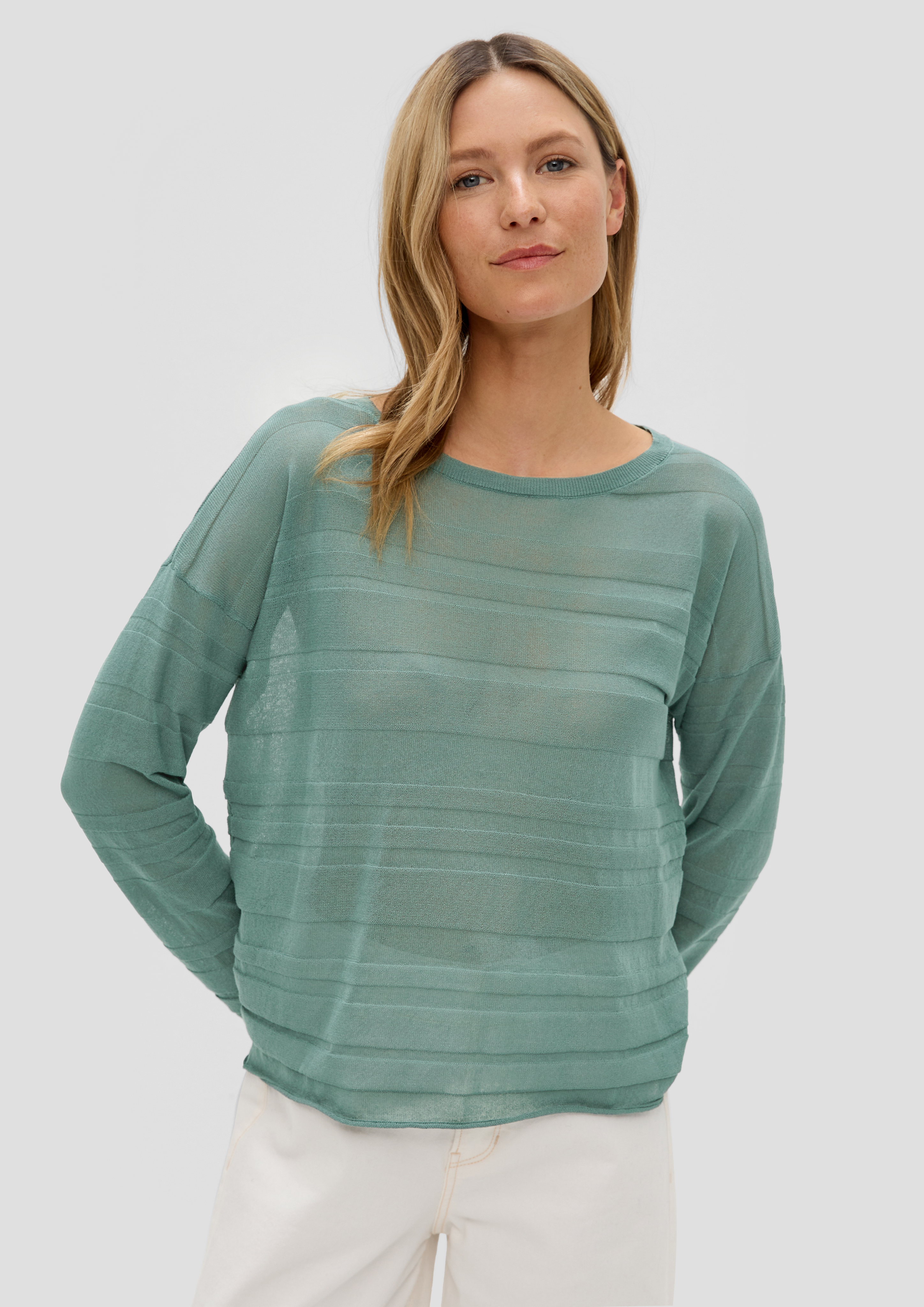 S.Oliver Pullover mit Musterstruktur