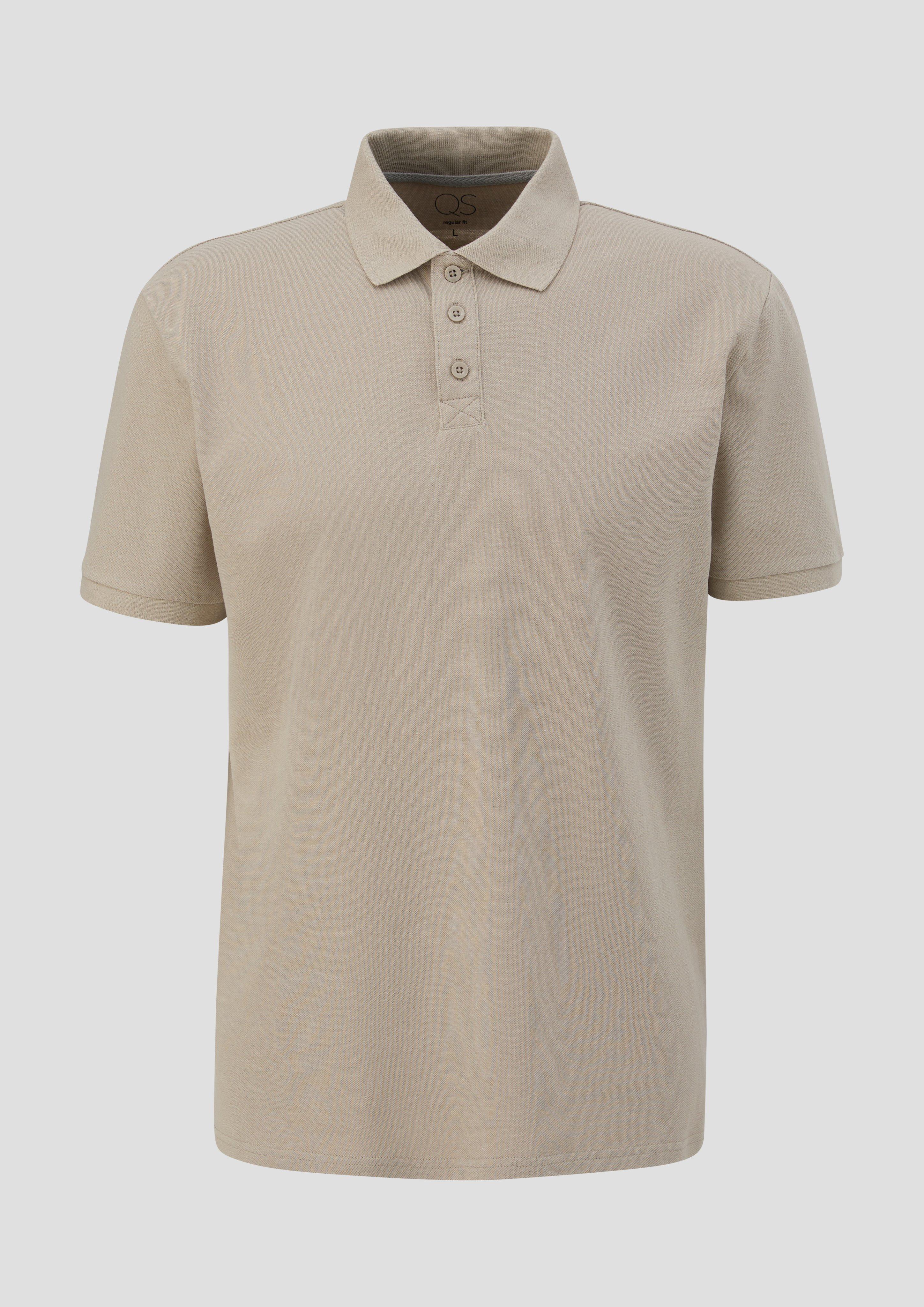 Cotton polo shirt - pale turquoise | s.Oliver 