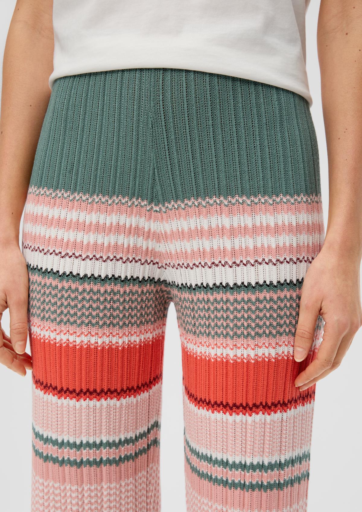 s.Oliver Regular: Pletene hlače od rastezljive viskozne tkanine