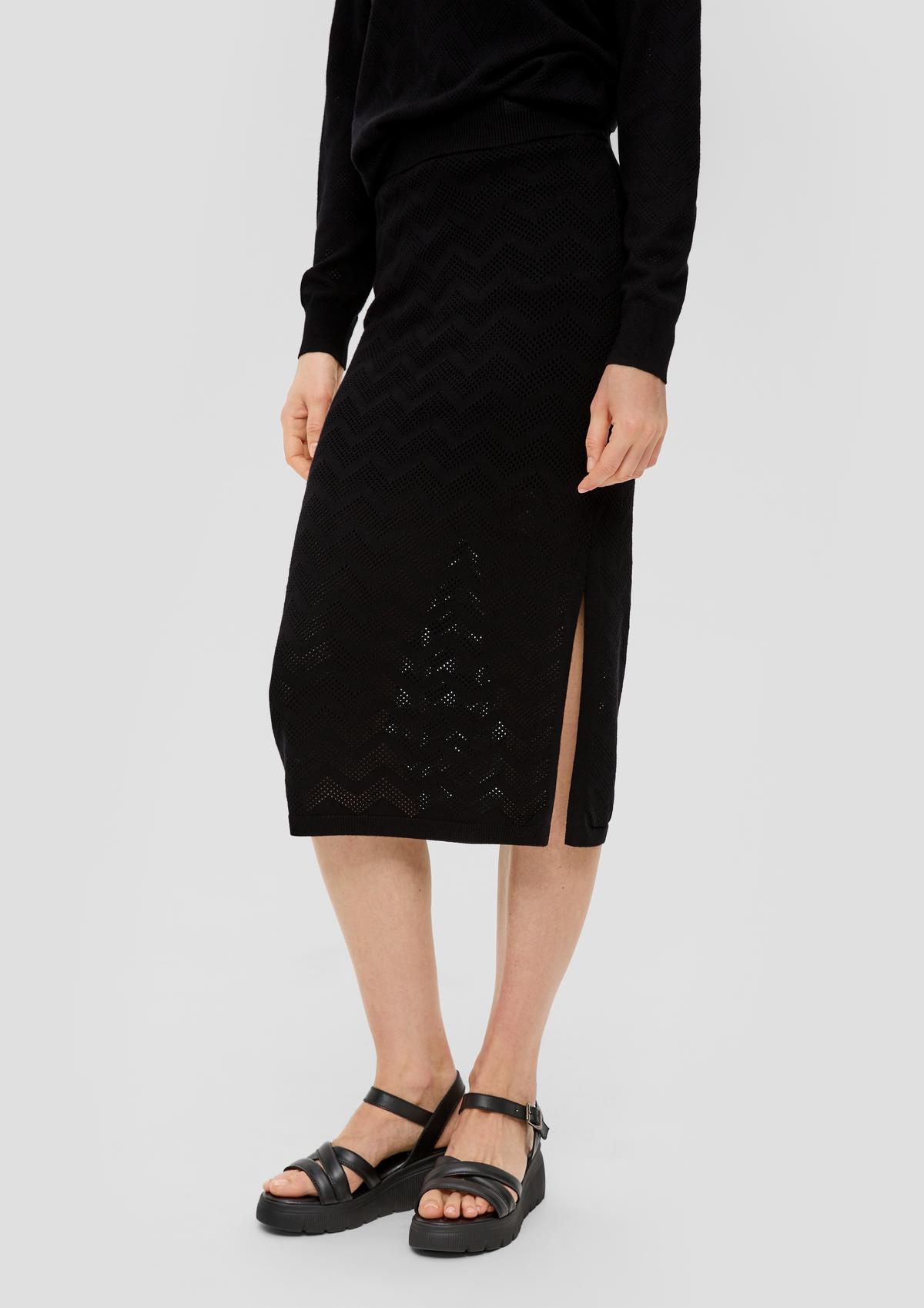 s.Oliver Midi sukně s pleteným vzorem