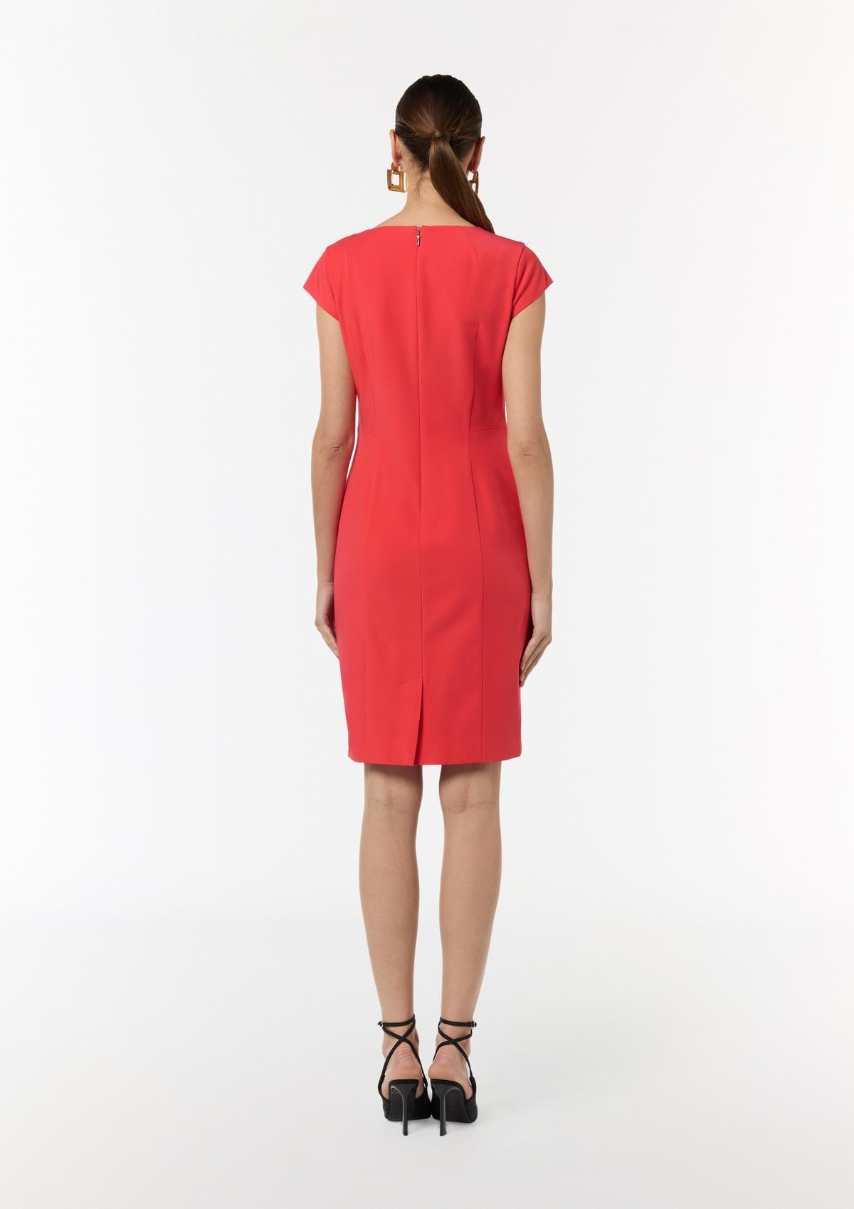 comma Fitted stretch viscose dress