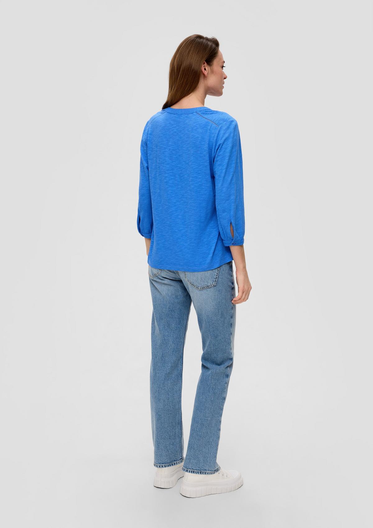 s.Oliver Stretch viscose blouse with 3/4-length sleeves
