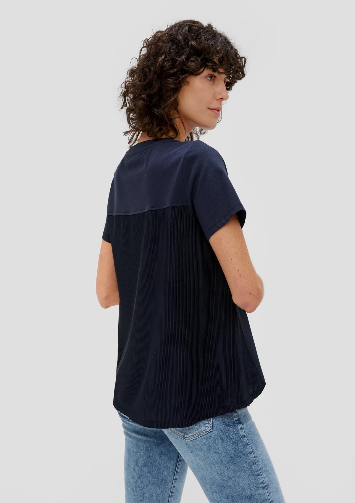 s.Oliver T-shirt with plissé pleats at the back