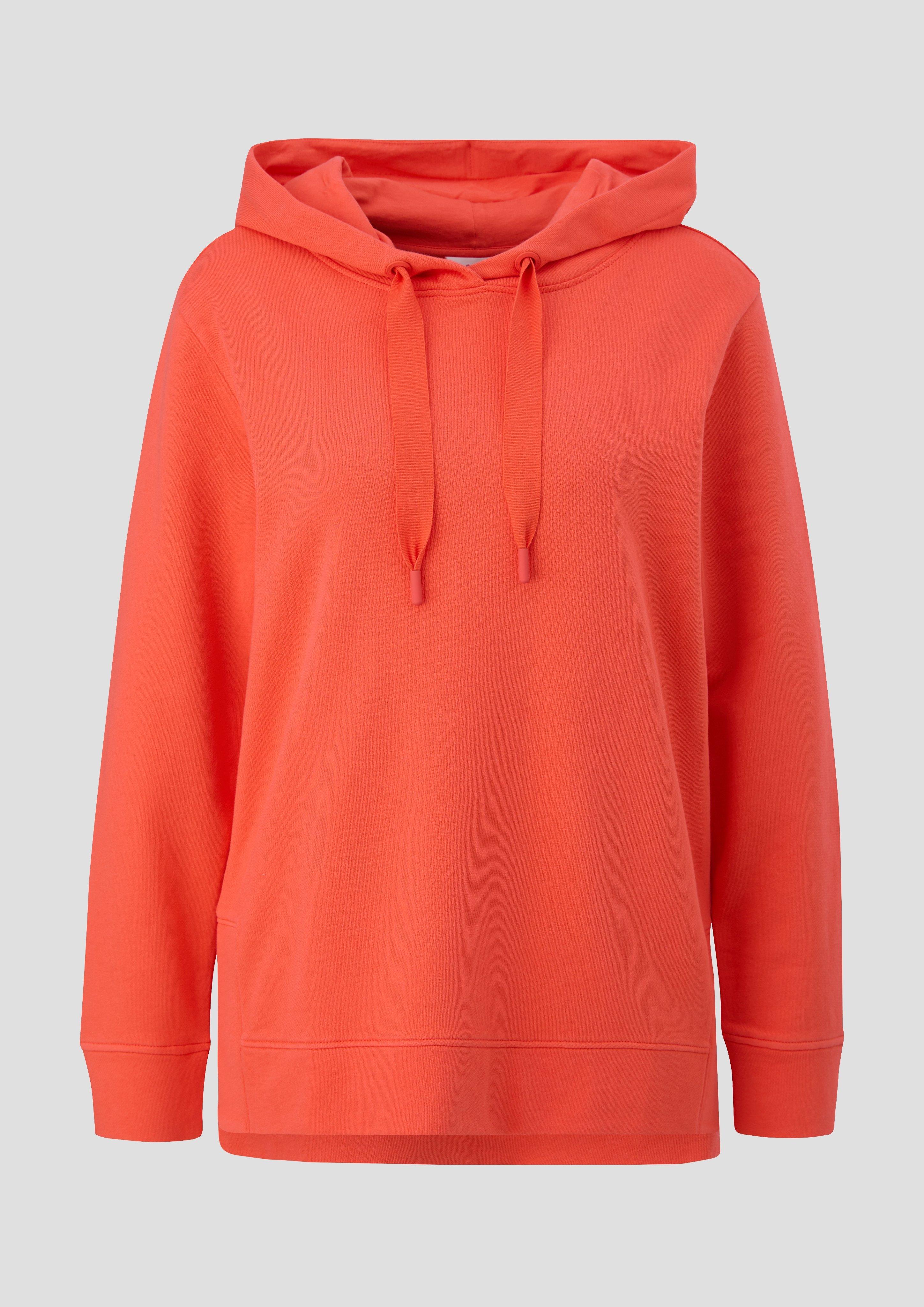 s.Oliver - Hoodie aus weicher Baumwolle, Damen, Orange