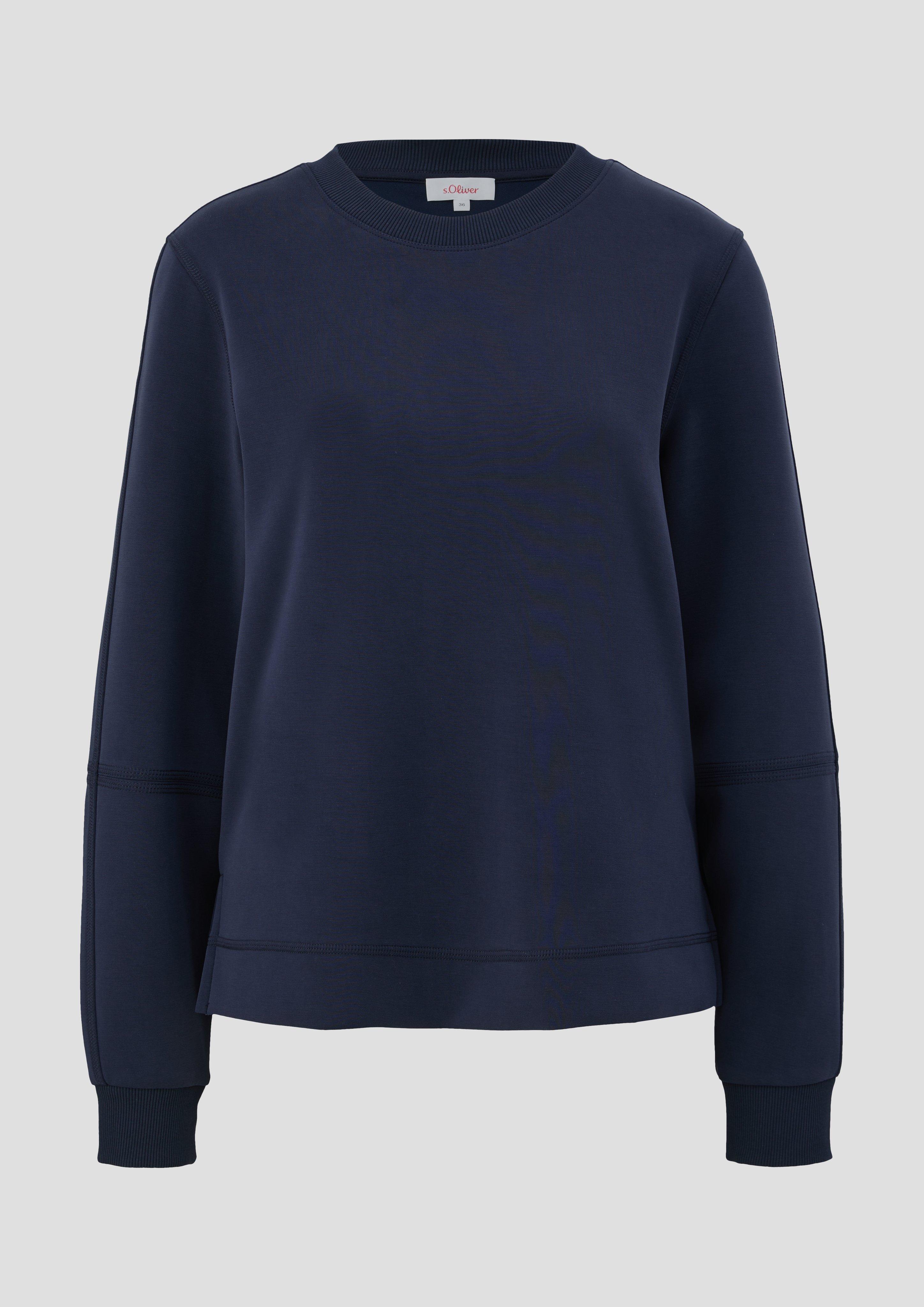 s.Oliver - Sweatshirt aus Scuba, Damen, blau