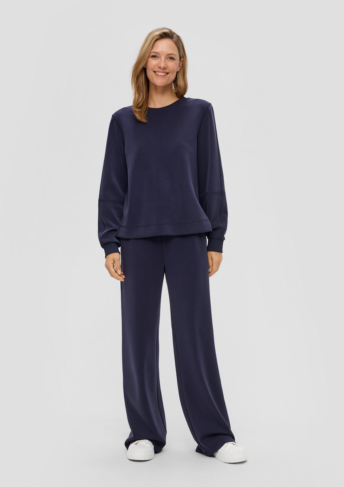 s.Oliver Scuba trousers with a wide leg