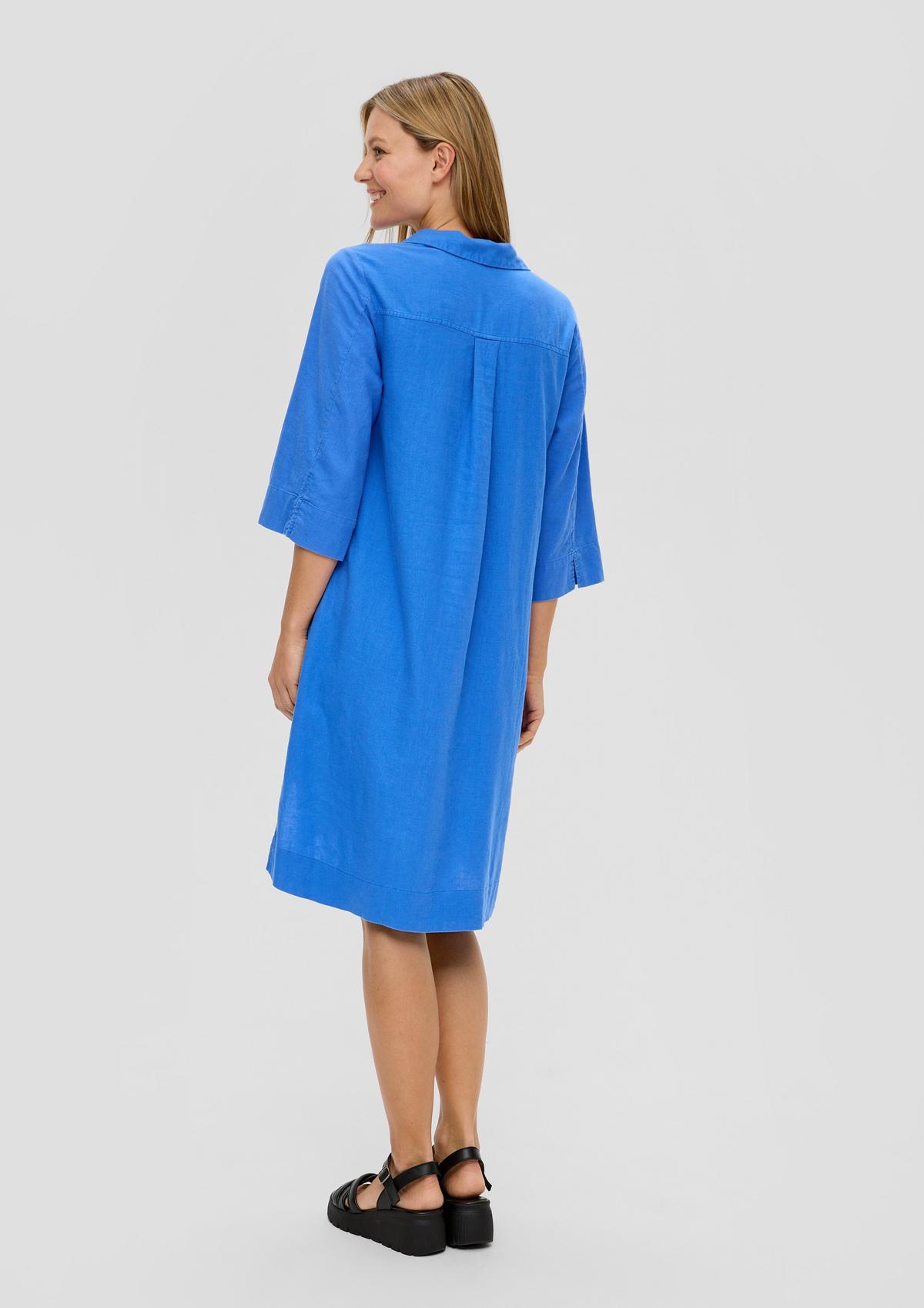 s.Oliver Relaxed Fit-Kleid aus Leinenmix