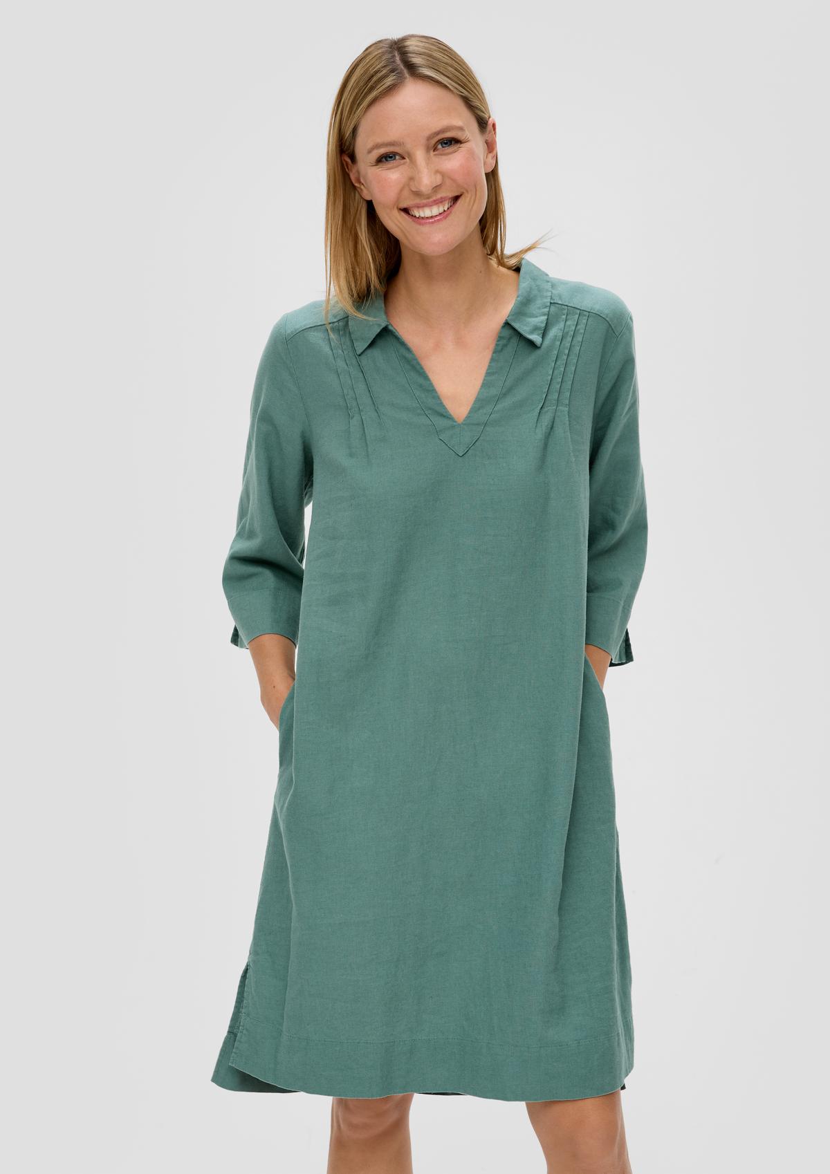 s.Oliver Relaxed Fit-Kleid aus Leinenmix
