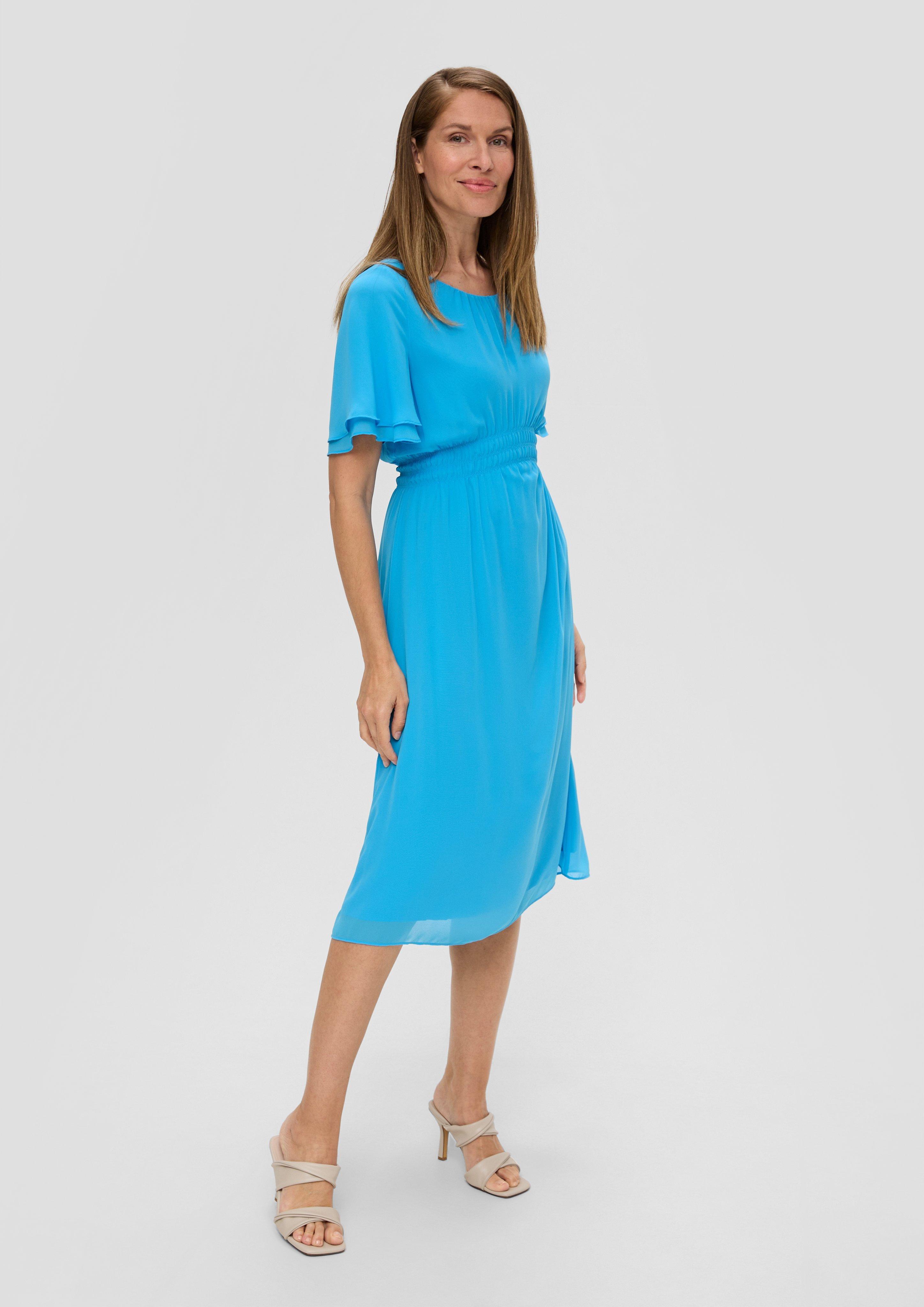 S.Oliver Chiffon-Kleid mit elastischem Bund