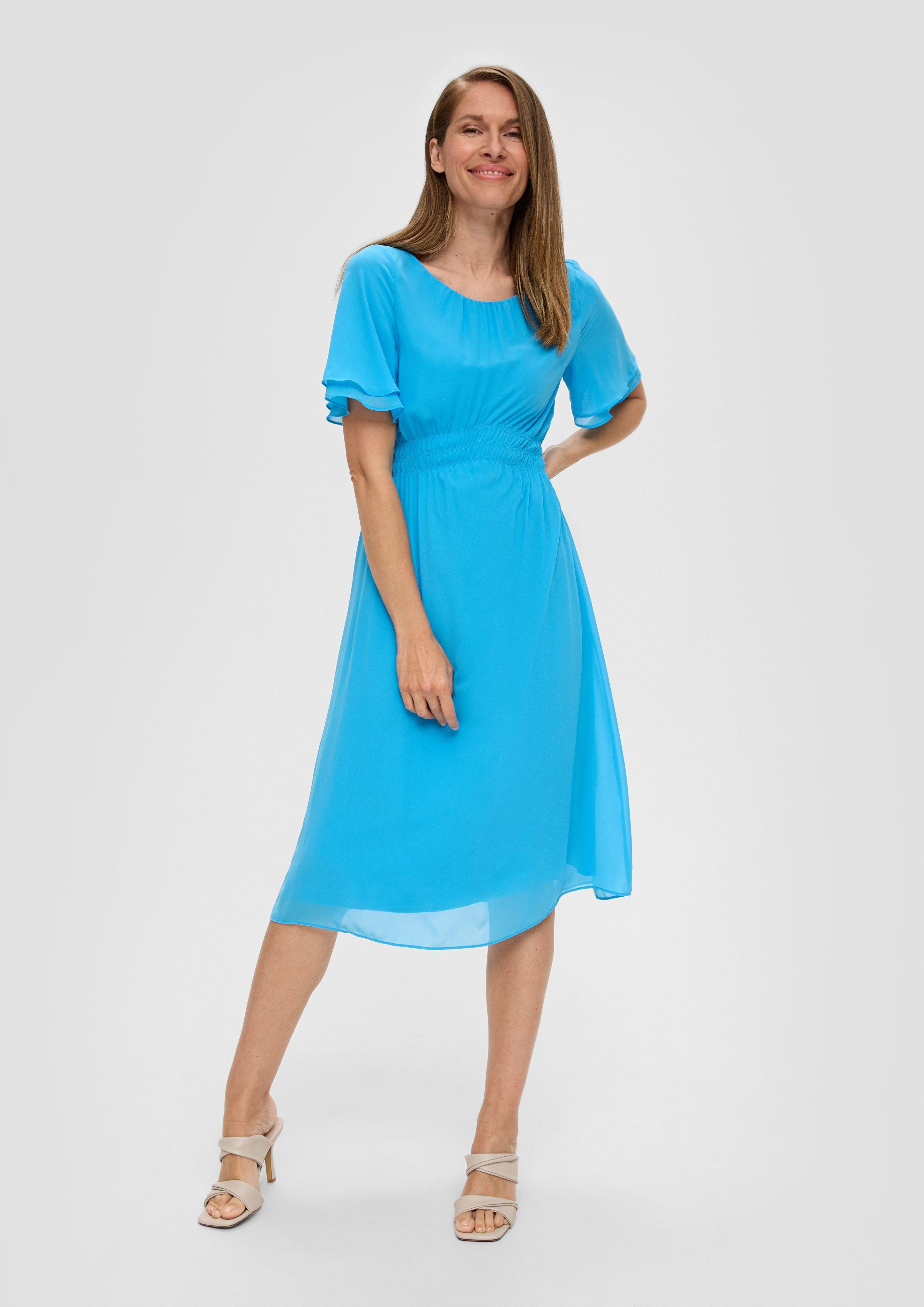 Red Chili Peppers Chiffon-Kleid - Hawaii Partykleid Mit V-Ausschnitt