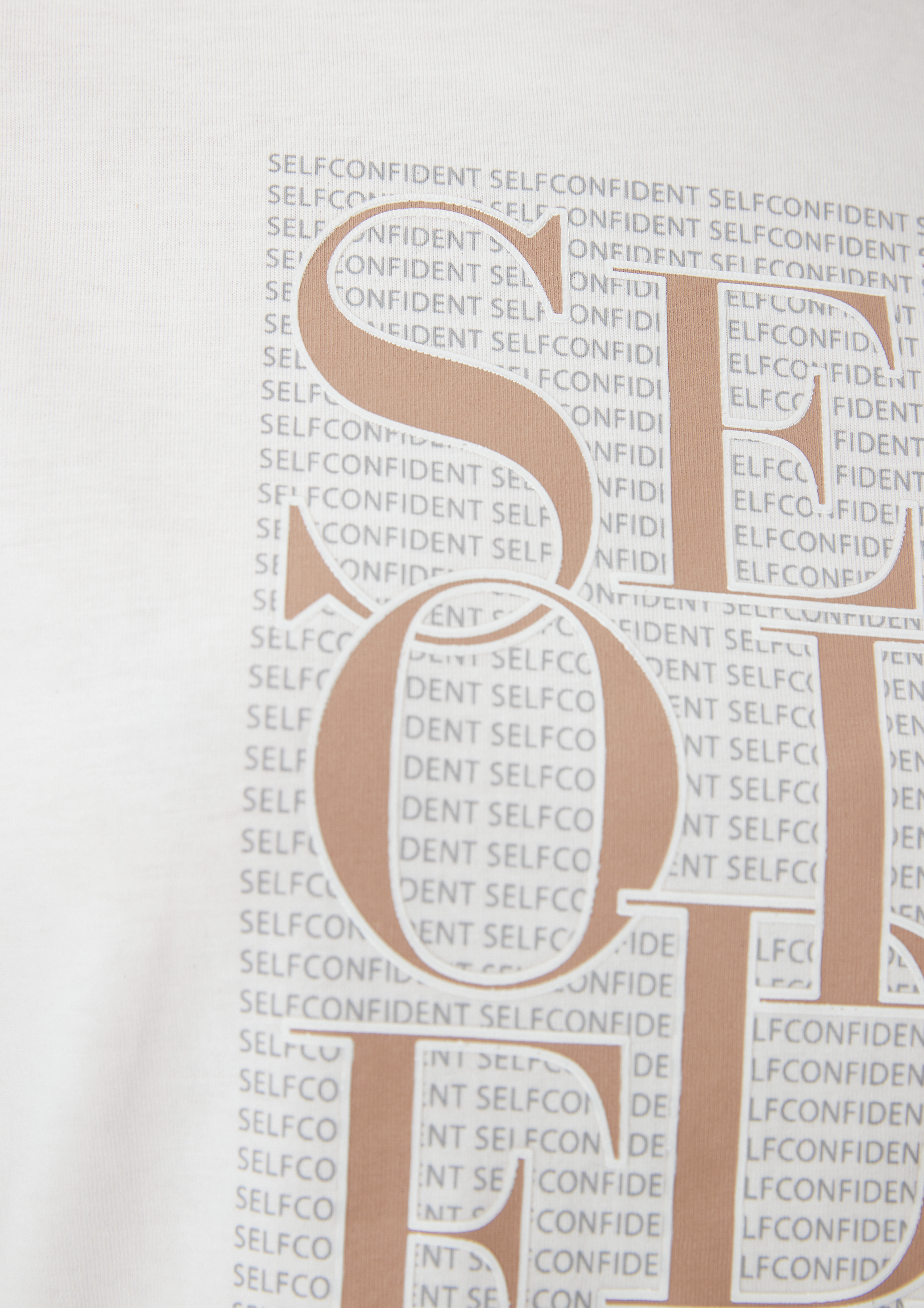 comma T-shirt met broderie anglaise in offwhite online kopen | P&C
