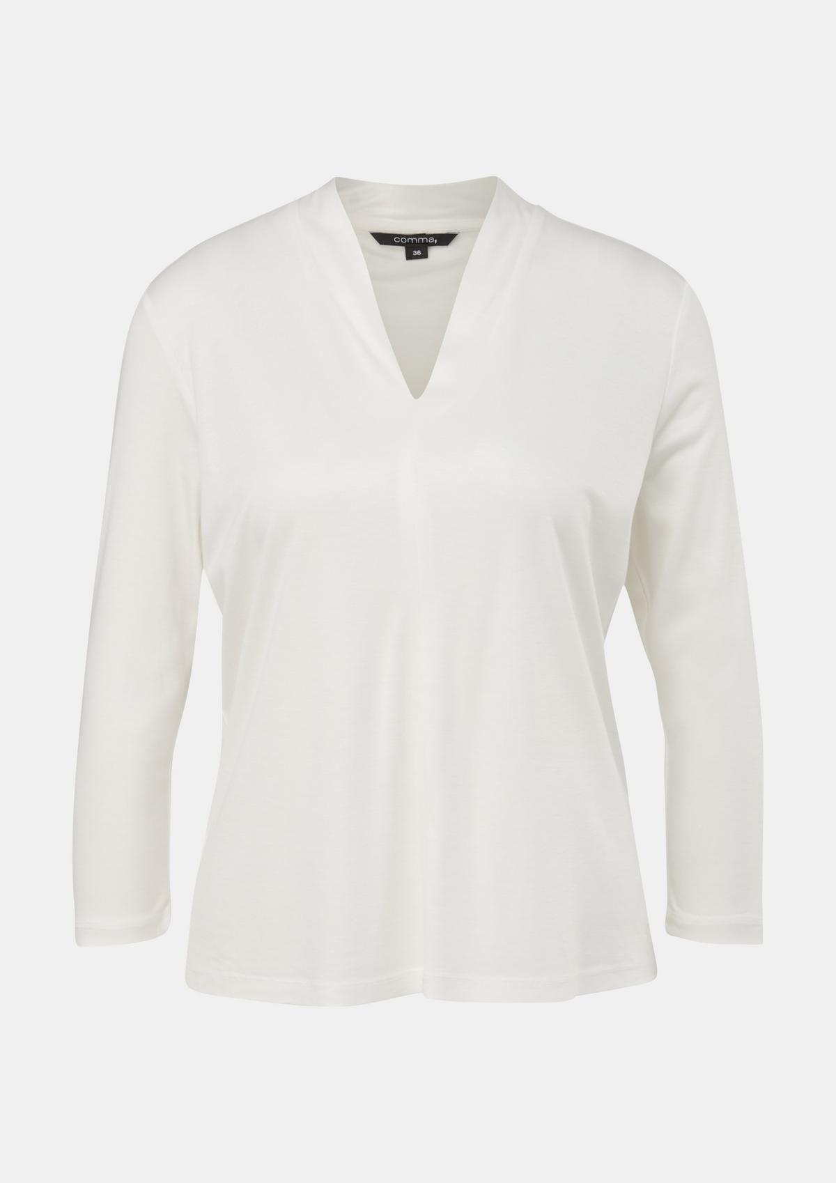 comma Shimmering viscose jersey top