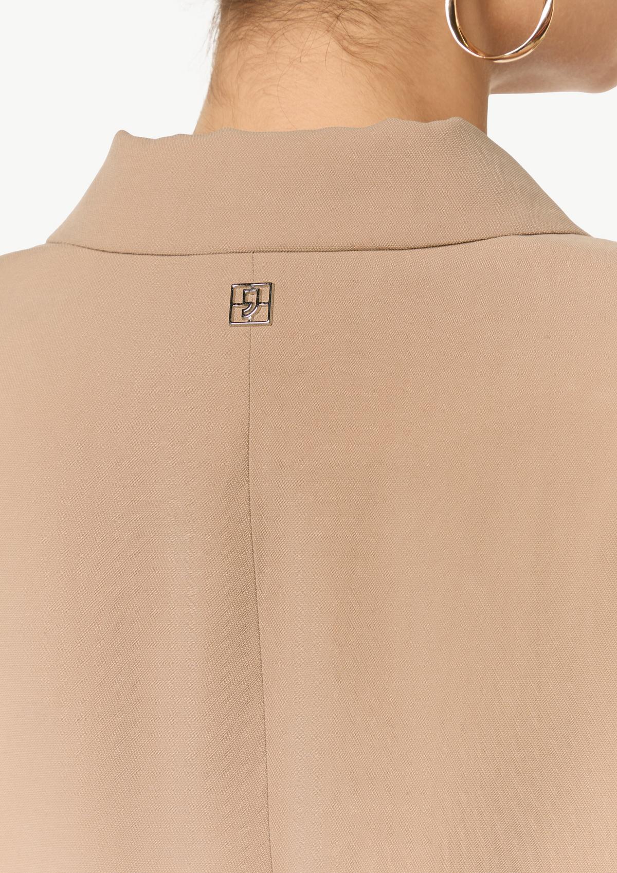 comma Short blazer with piqué texture