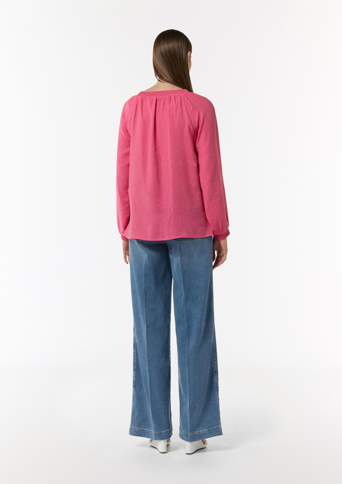 comma Blouse with an elasticated neckline